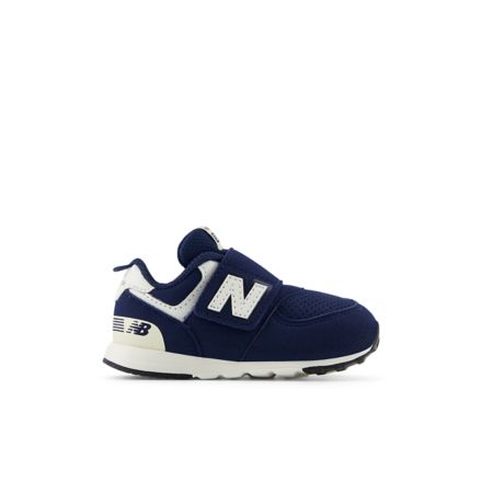 574 NEW-B HOOK & LOOP, NB Navy with Sea Salt, NW574BCE