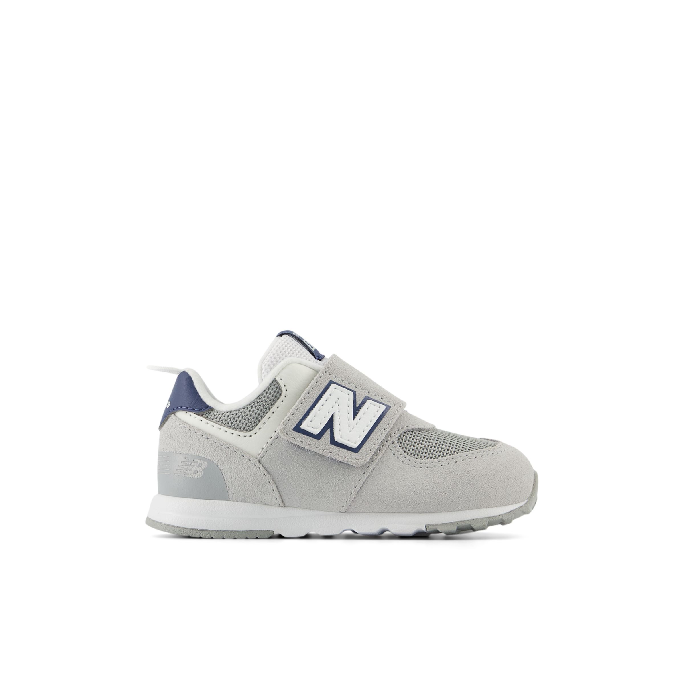 

New Balance Kids' 574 NEW-B HOOK & LOOP Grey/Blue - Grey/Blue