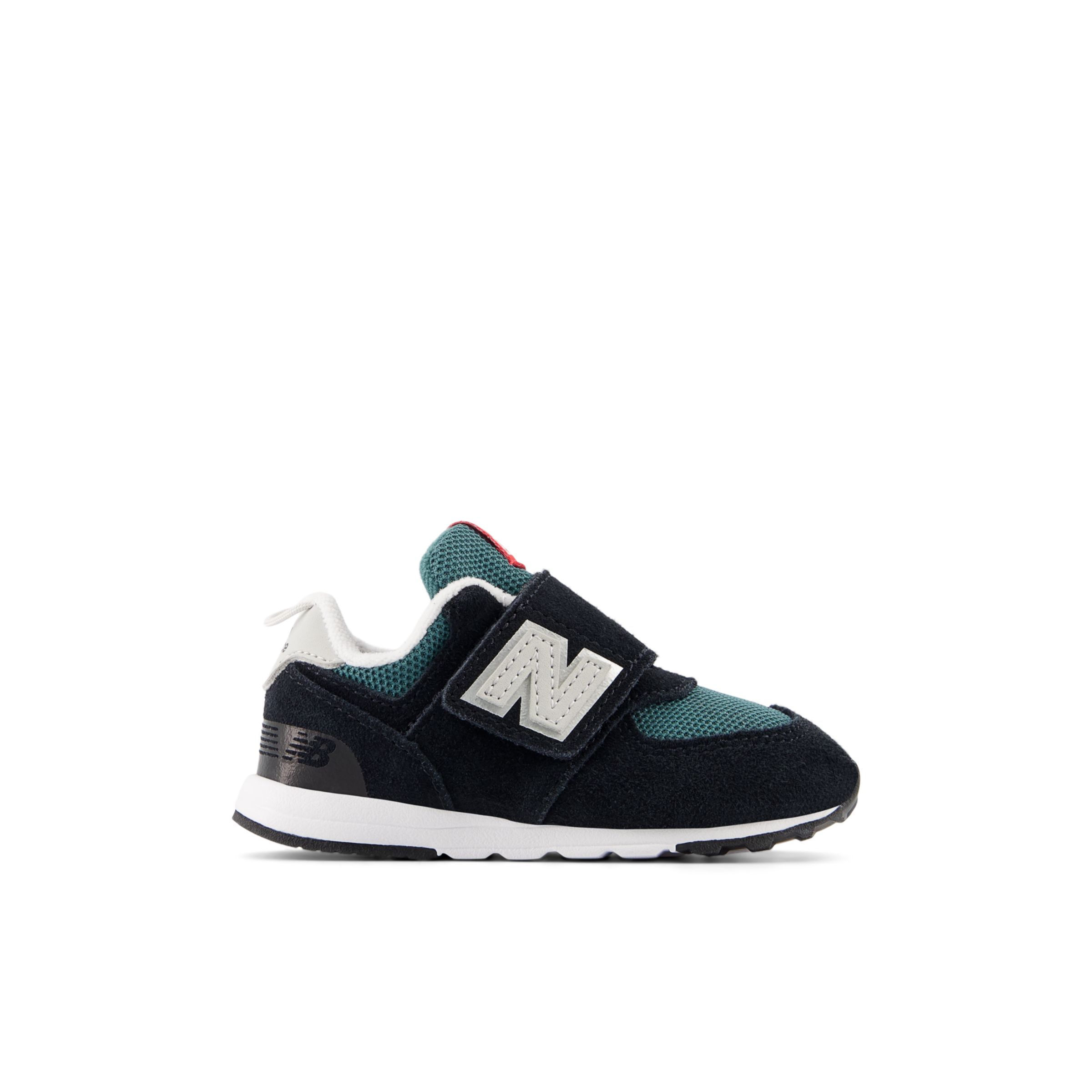 

New Balance Kids' 574 NEW-B HOOK & LOOP Black/Green - Black/Green