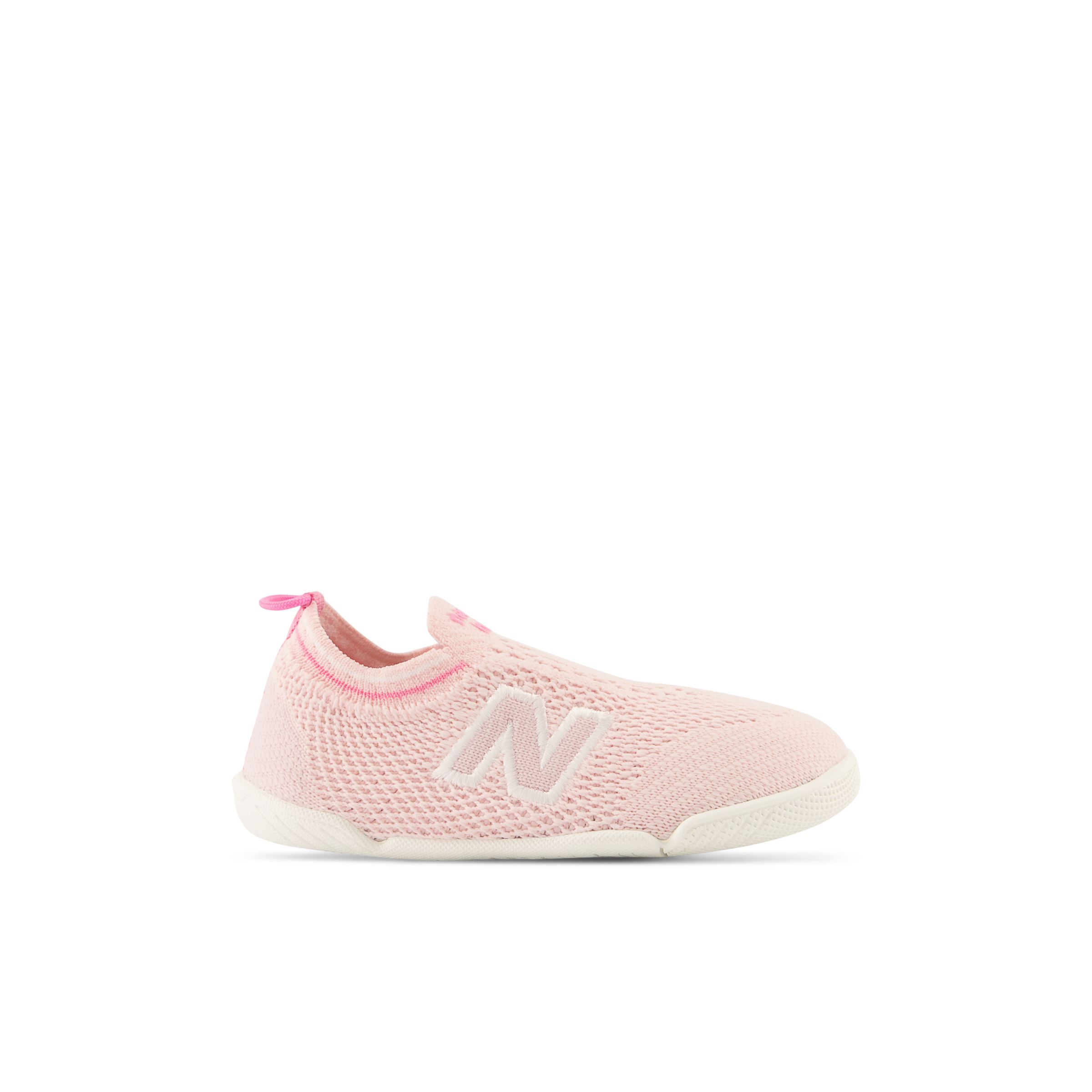 New Balance Enfant NEW-B KNIT en Pink/Rose/Grey/Gris, Textile, Taille 21.5