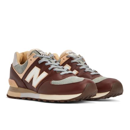 The Apartment x New Balance MADE in UK 576, Bitter Chocolate with Puritan Gray with Sheepskin with Dune, OU576AMT