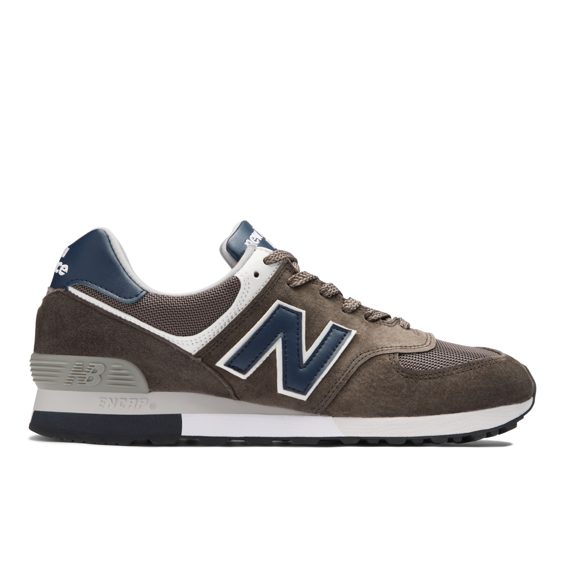 New Balance Unisex MADE in UK 576 in Brown/Blue/Grey Suede/Mesh, size 11