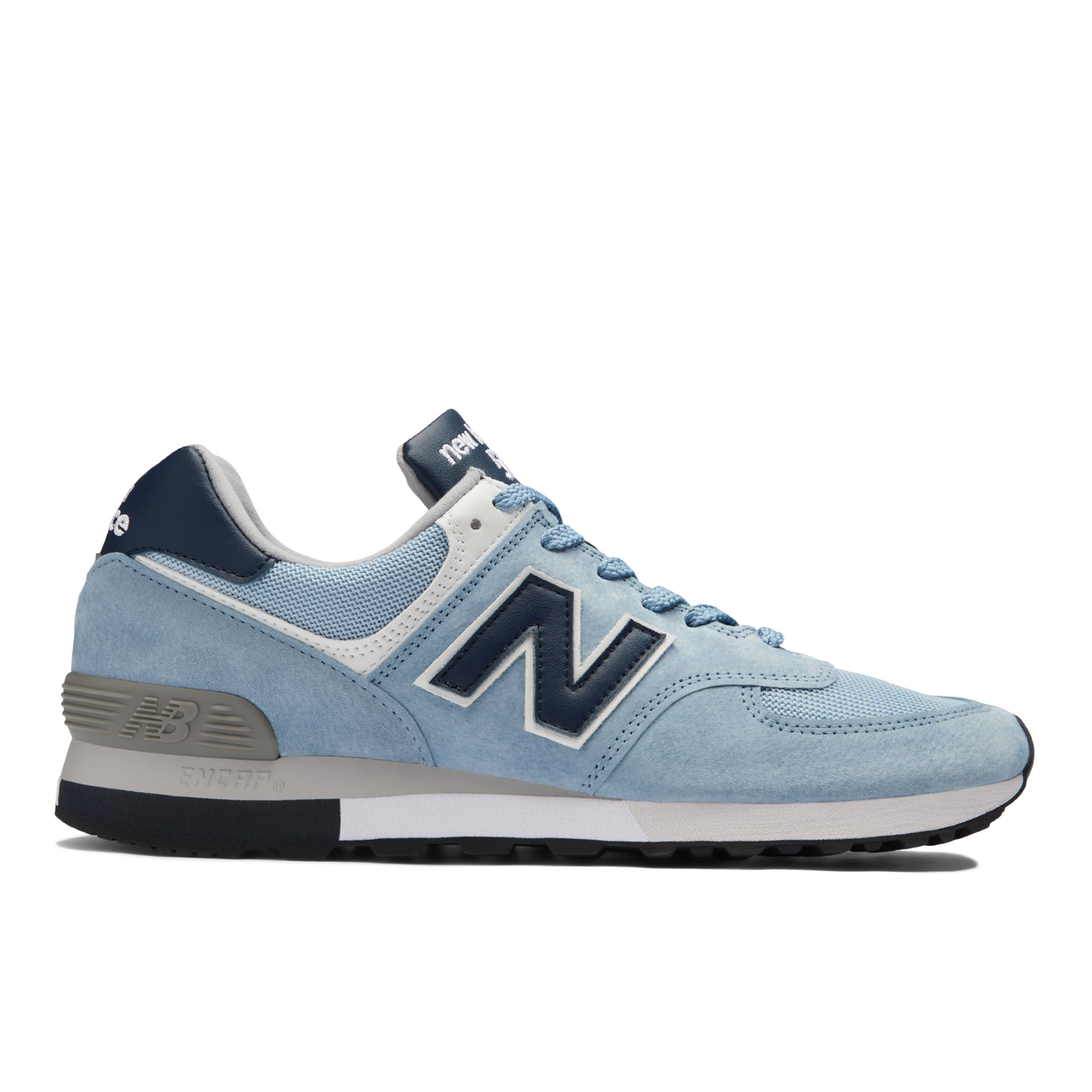 New Balance Unisex MADE in UK 576 in Blue/Grey Suede/Mesh, size 5