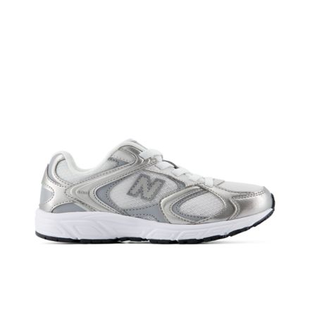 408 BUNGEE LACE, SILVER METALLIC with SLATE GREY, P4086BI
