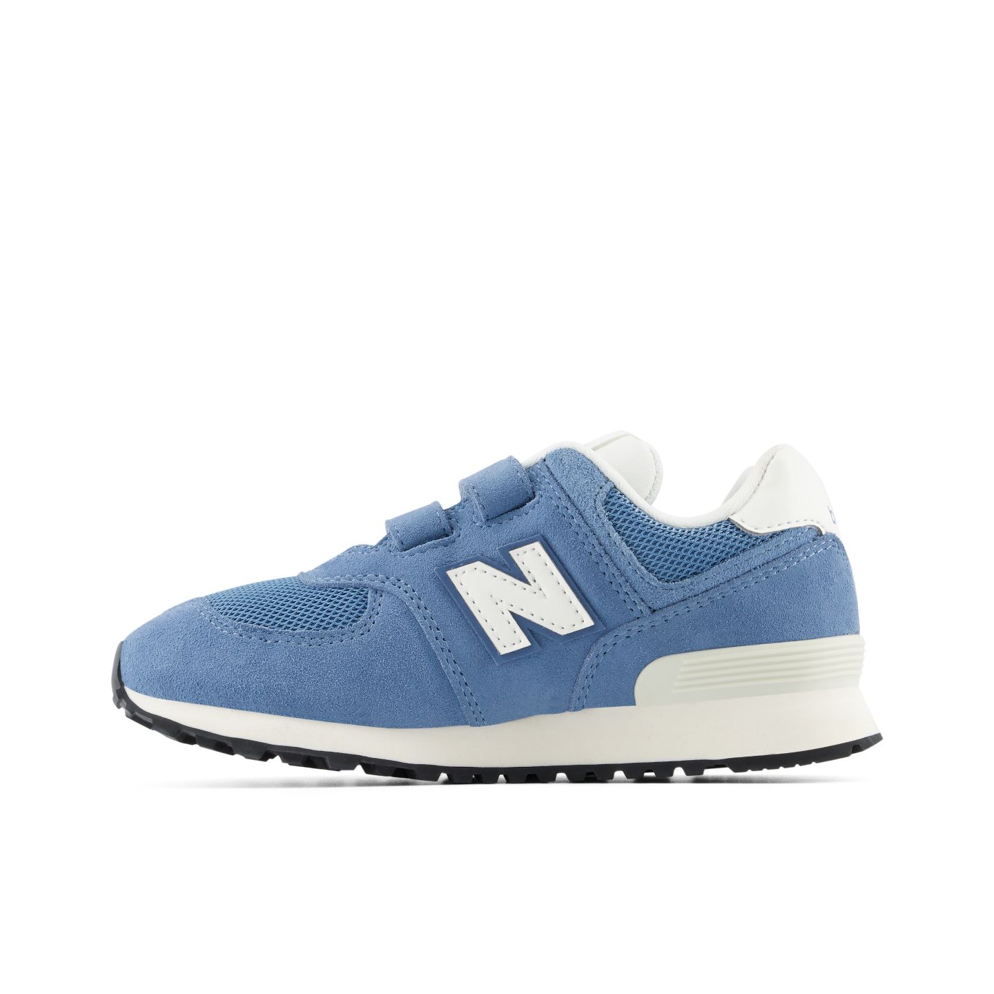 Детские кроссовки New Balance 574 Hook & Loop, цвет: Синий / Молочный — фото 3