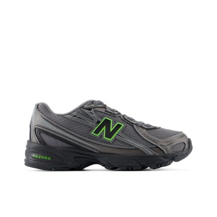 740 BUNGEE LACE, BLACK METALLIC with ALKALINE GREEN, P7401MU