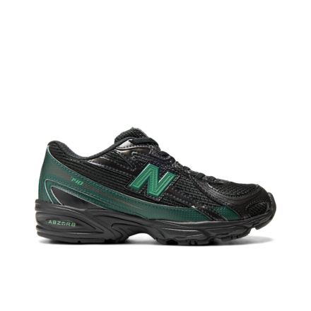 740 BUNGEE LACE, BLACK with NORDIC GREEN, P7408YL