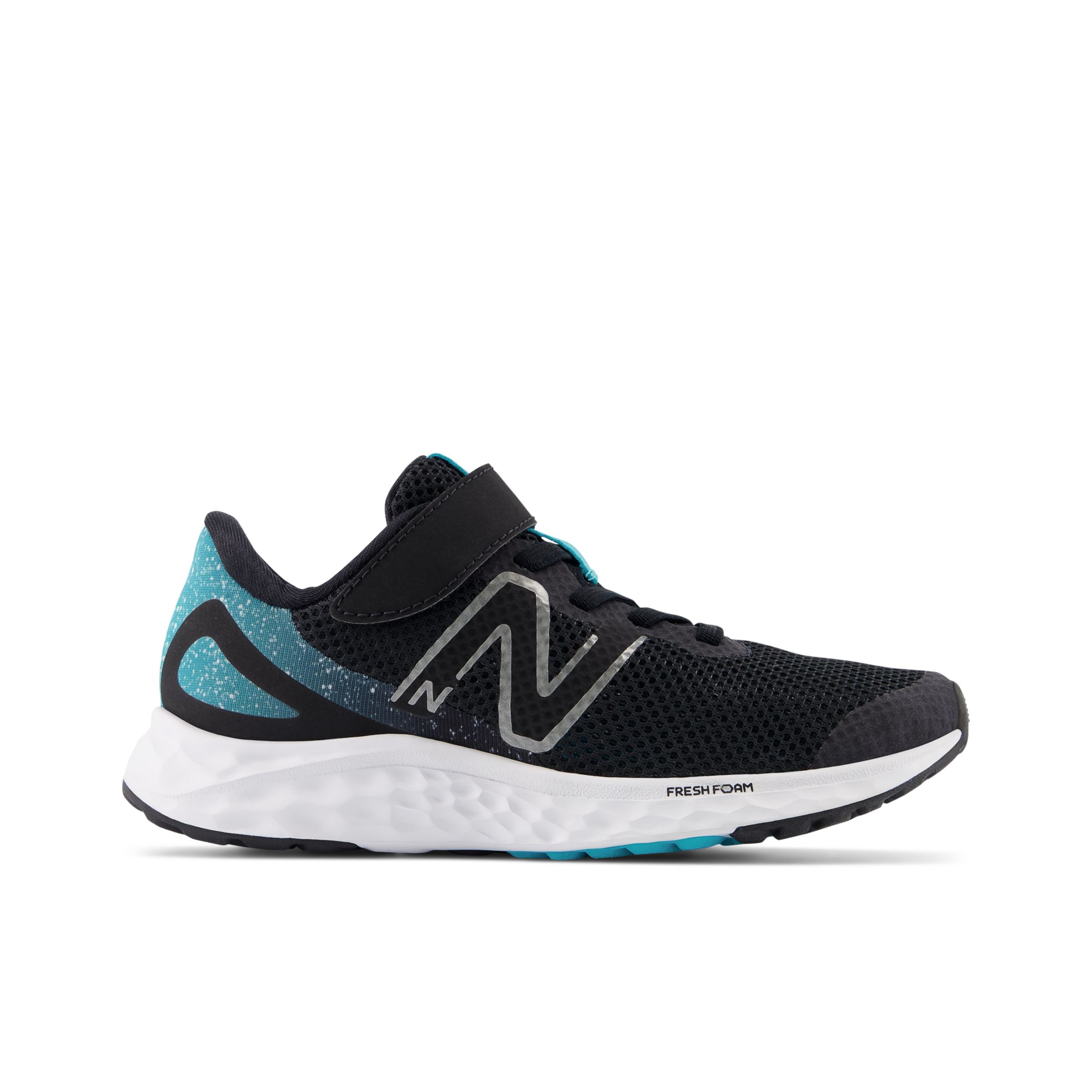 

New Balance Kids' Fresh Foam Arishi v4 Bungee Lace with Top Strap Black/Blue - Black/Blue