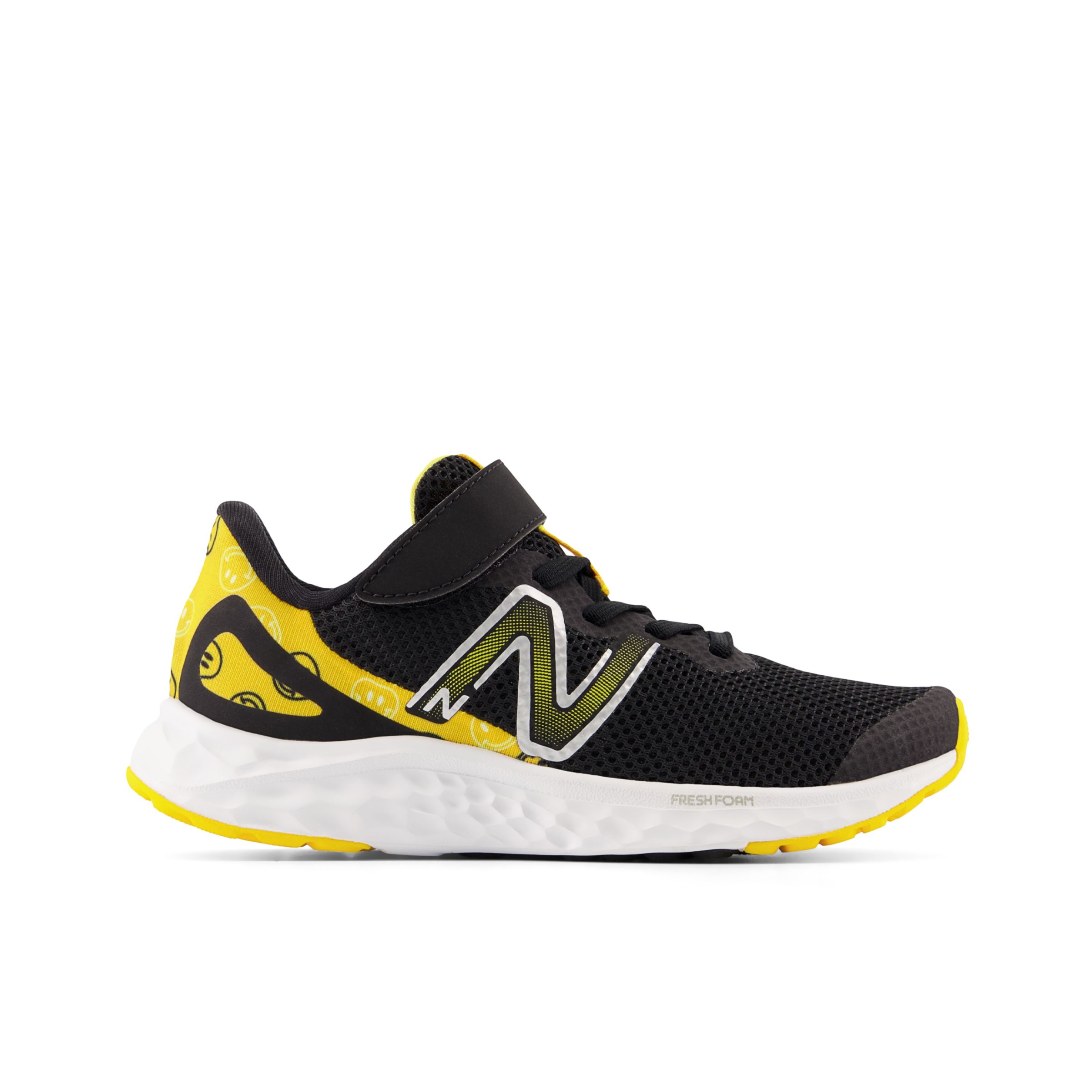 

New Balance Enfant Fresh Foam Arishi v4 Bungee Lace with Top Strap en Noir/Orange, Synthetic, Taille 32