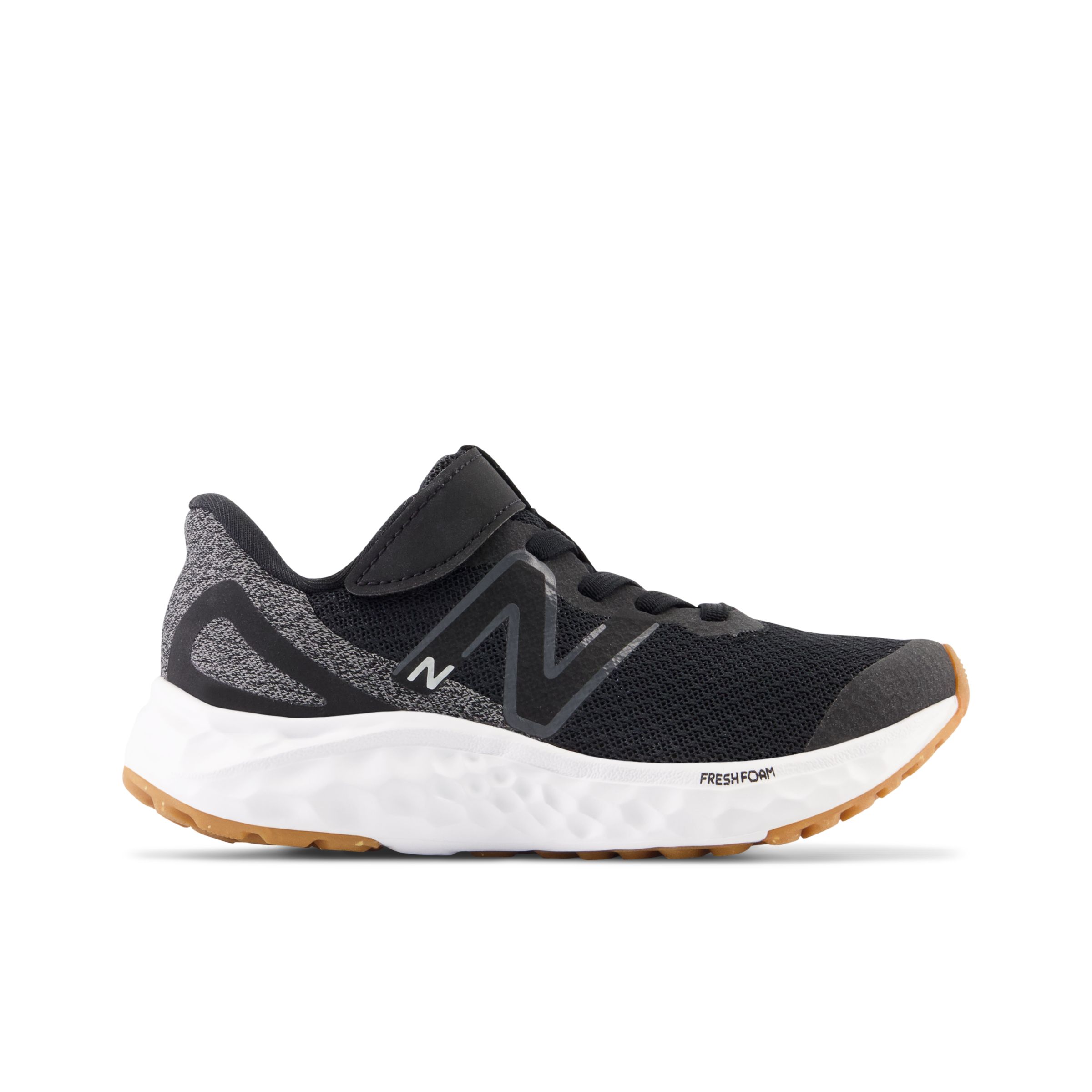 

New Balance Kids' Fresh Foam Arishi v4 Bungee Lace with Top Strap Black/White - Black/White