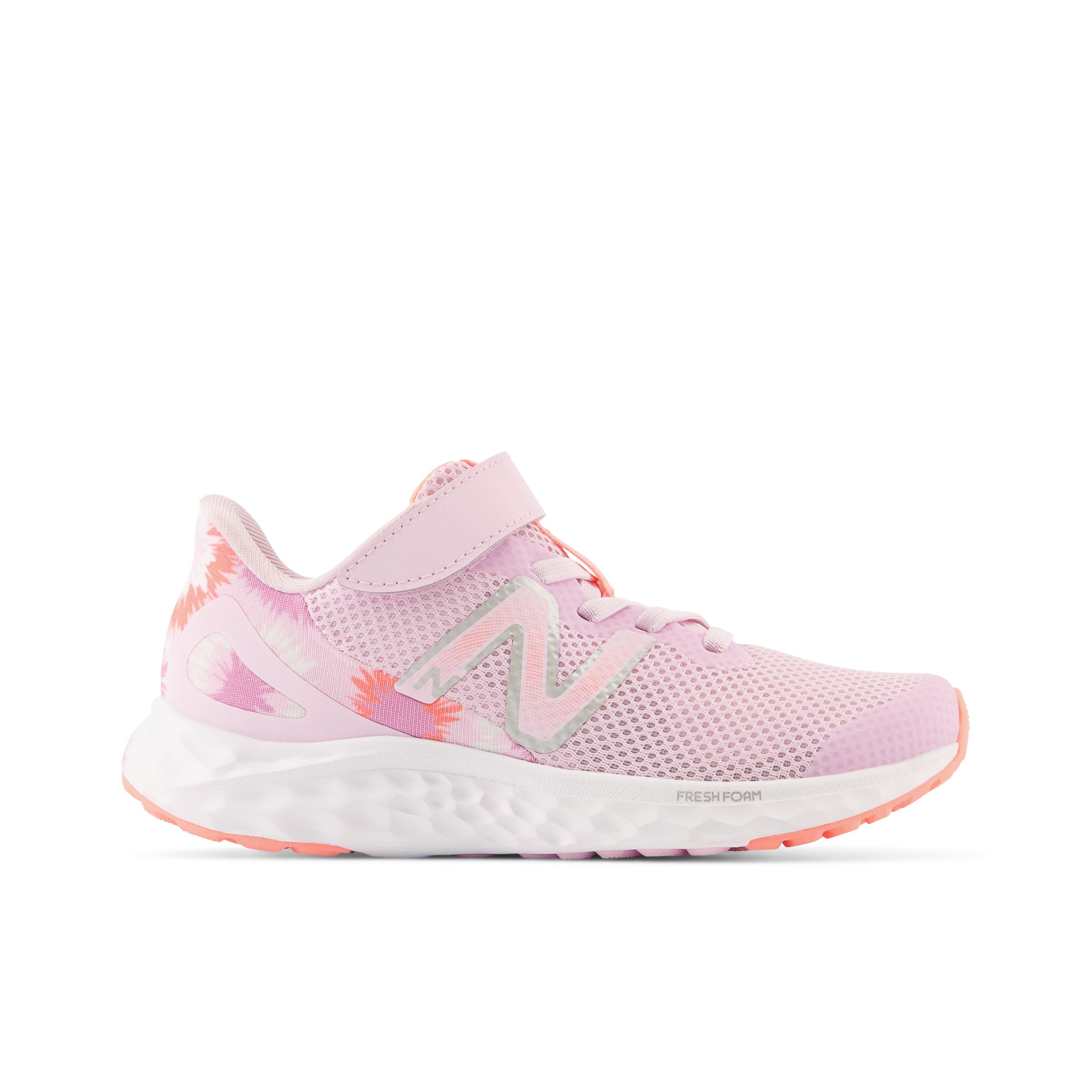 New Balance Kids' Fresh Foam Arishi v4 Bungee Lace with Top Strap in Pink Synthetic - PAARIGB4