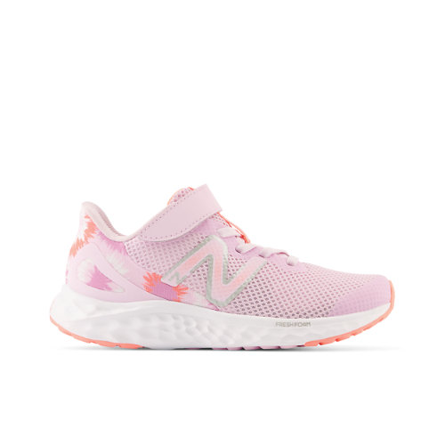 New Balance Bambino Fresh Foam Arishi v4 Bungee Lace with Top Strap in Rosa, Synthetic, Taglia 28