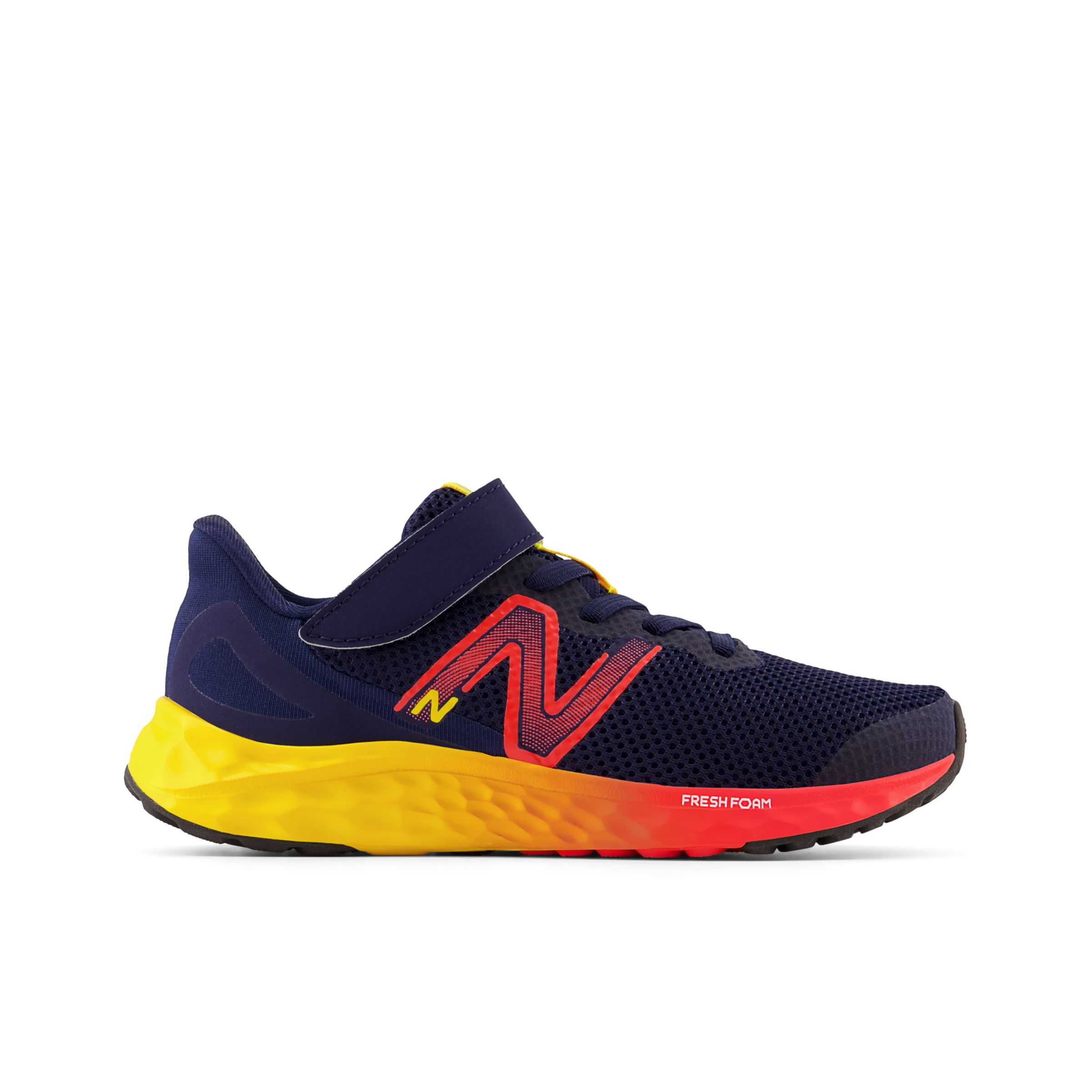 New Balance Crian?a Fresh Foam Arishi v4 Bungee Lace with Top Strap in Azul, Synthetic, Tamanho 28.5