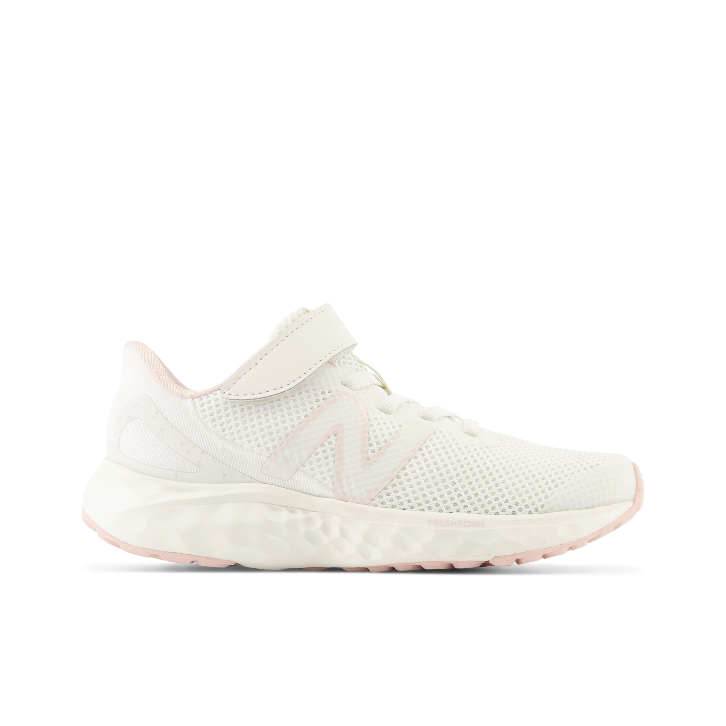 

New Balance Kids' Fresh Foam Arishi v4 Bungee Lace with Top Strap White/Pink - White/Pink