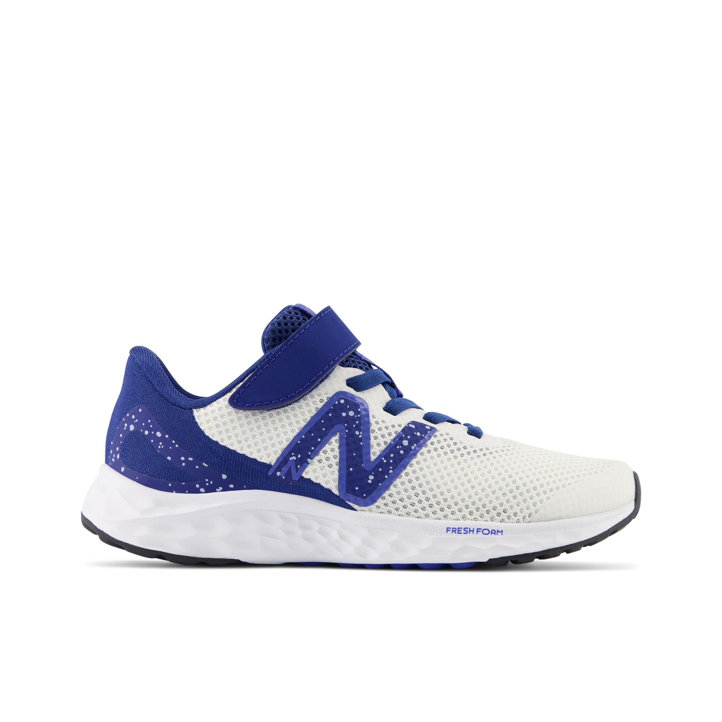 

New Balance Kids' Fresh Foam Arishi v4 Bungee Lace with Top Strap White/Blue - White/Blue