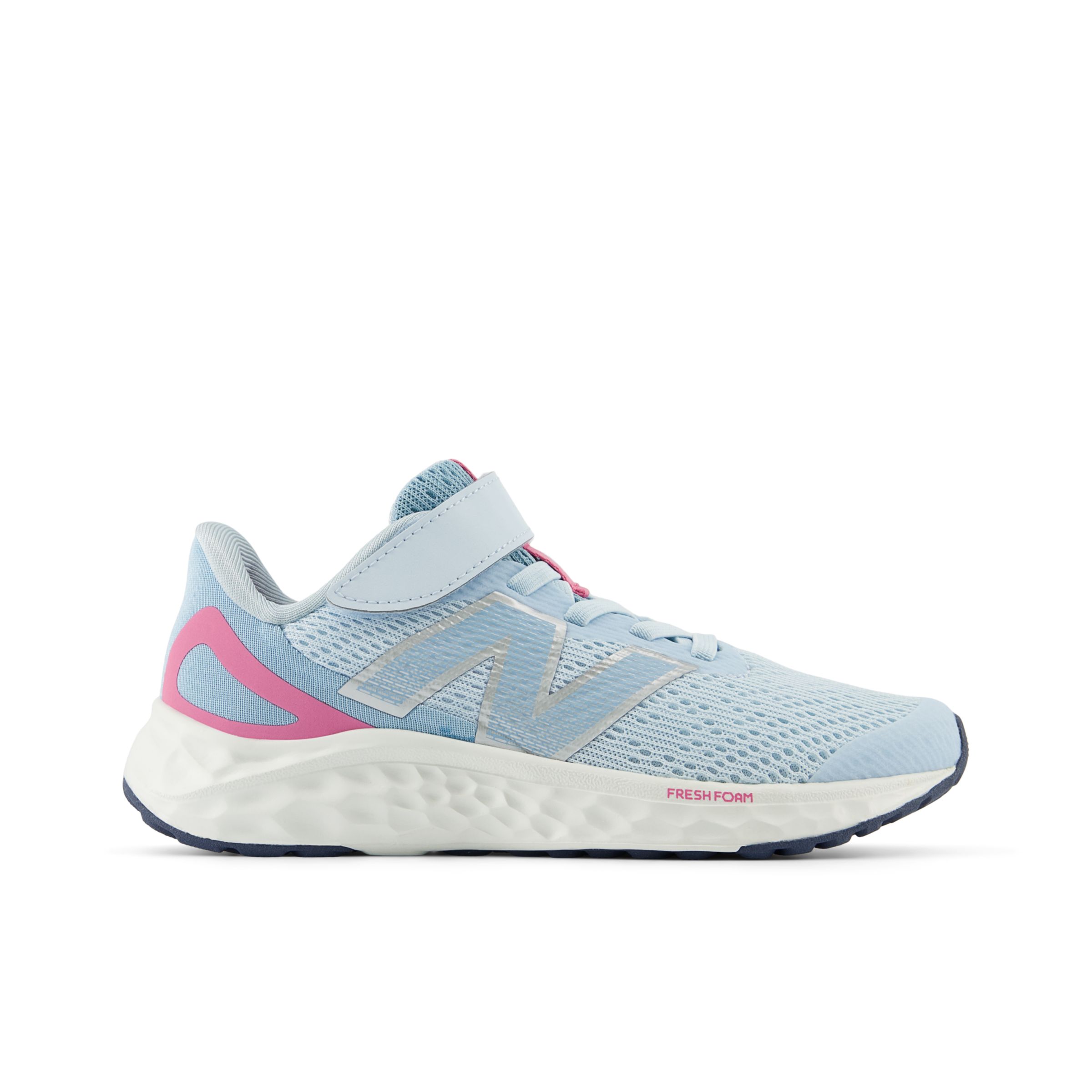 

New Balance Kids' Fresh Foam Arishi v4 Bungee Lace with Top Strap Blue/Pink - Blue/Pink