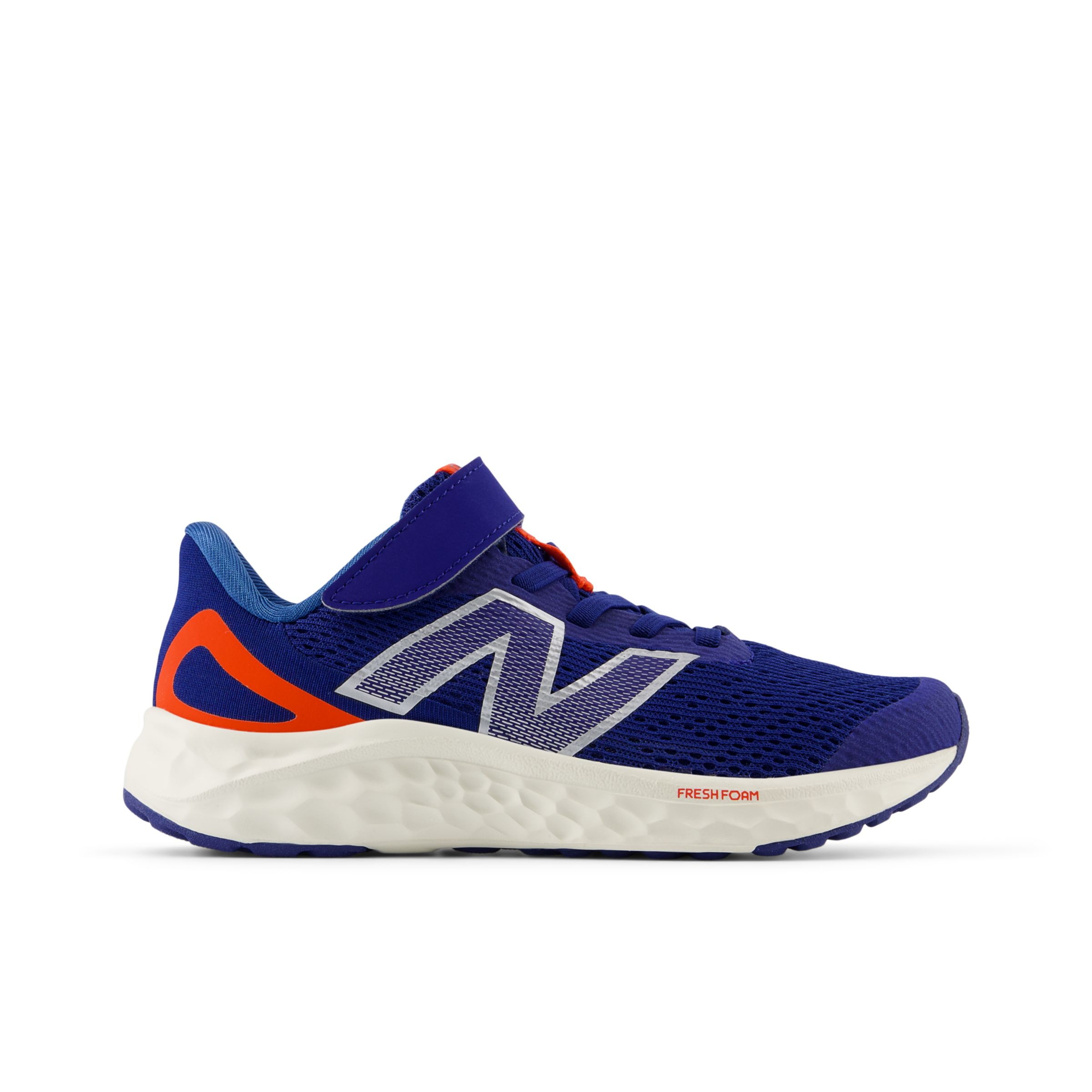

New Balance Kids' Fresh Foam Arishi v4 Bungee Lace with Top Strap Blue/Red/Grey - Blue/Red/Grey