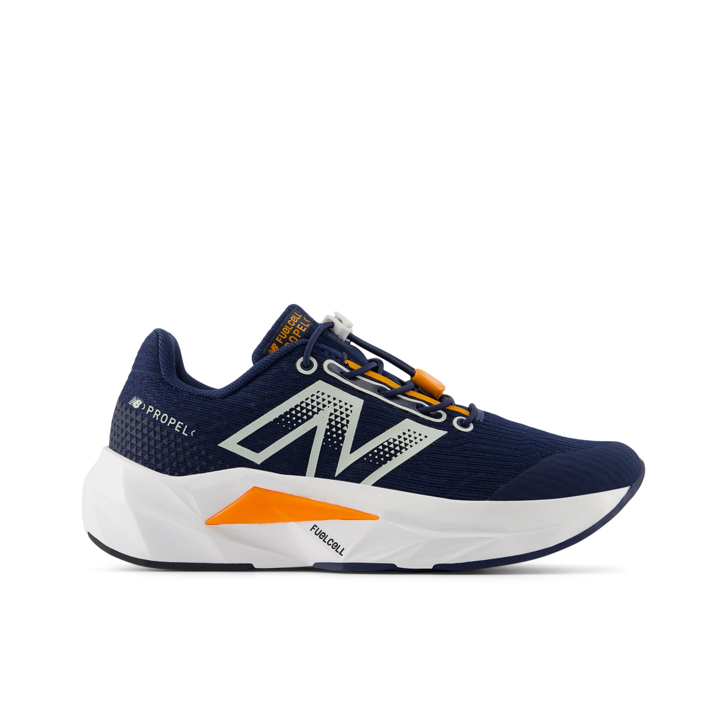 

New Balance Kids' Bungee FuelCell Propel v5 Blue/Orange/Grey - Blue/Orange/Grey