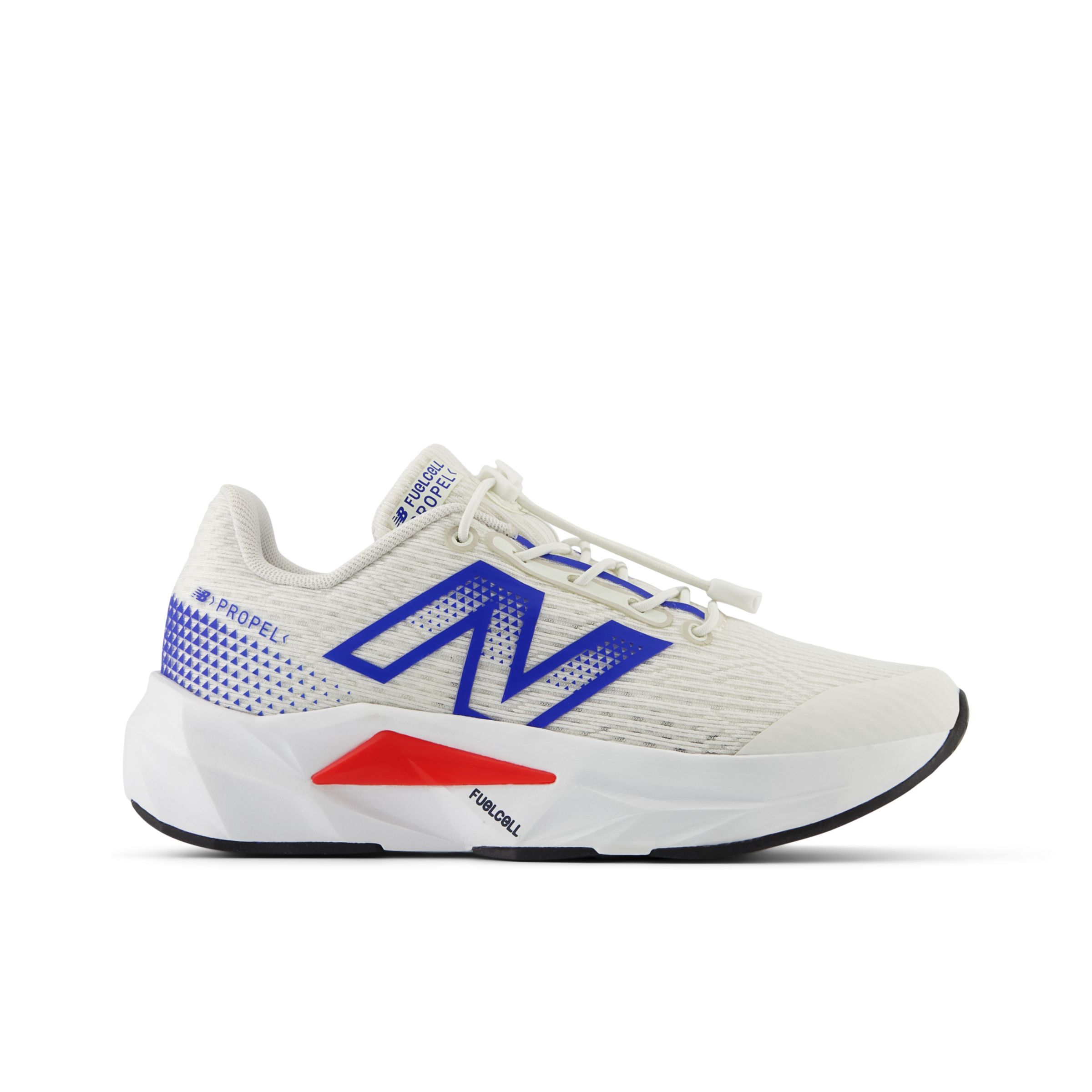 

New Balance Kids' Bungee FuelCell Propel v5 White/Blue/Red - White/Blue/Red