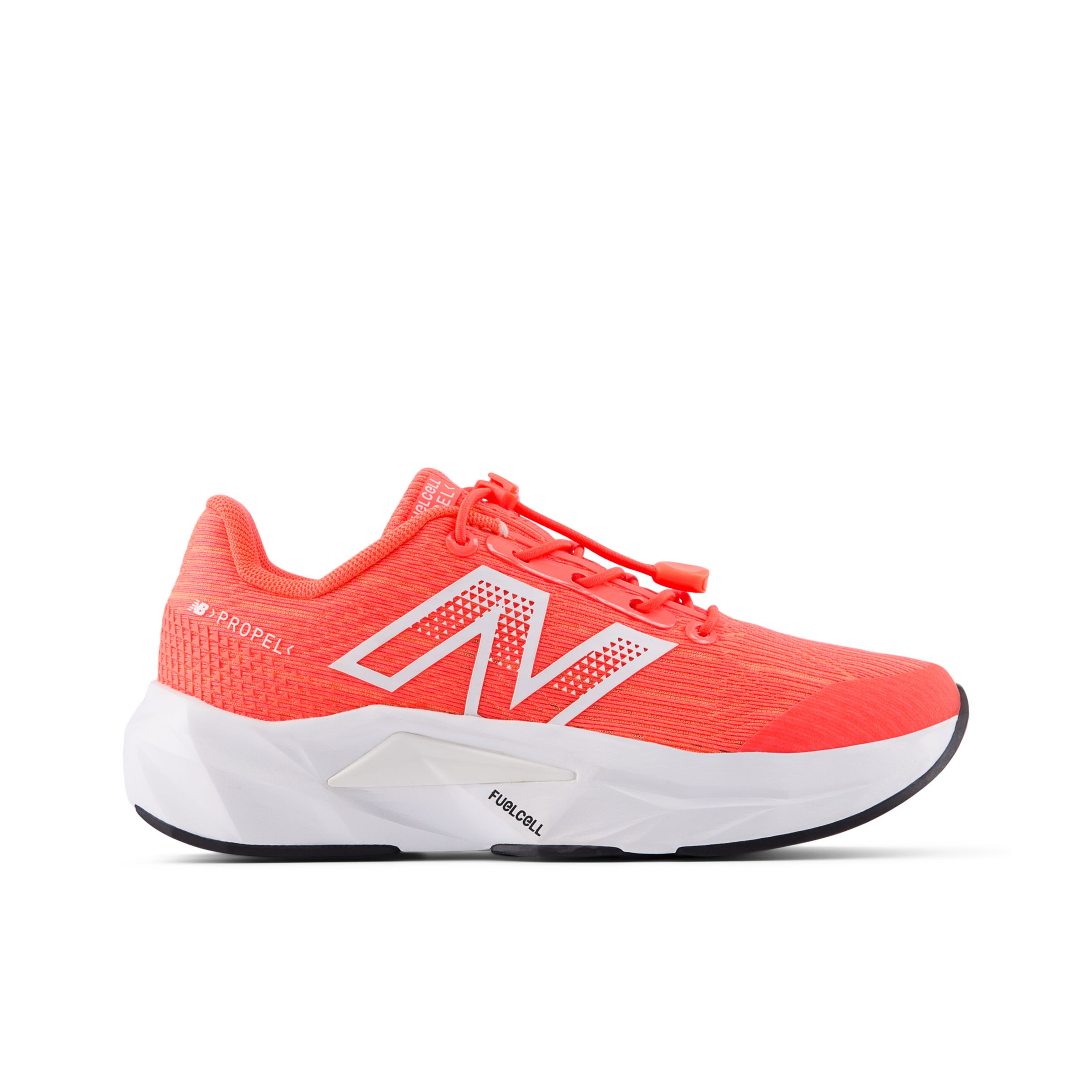 New Balance  Barn Propel Bungee Lace w/ Toggle i Röd/Vit Syntetisk, Storlek 35