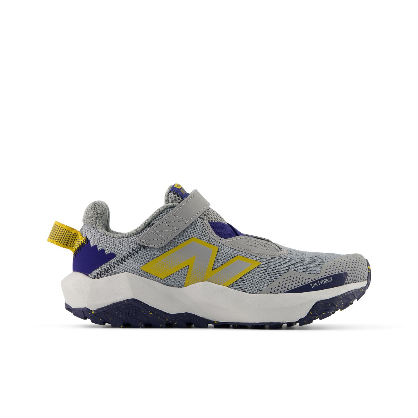 Обувь New Balance DynaSoft Nitrel v6 Bungee Lace with Top Strap для детей, цвет: Серый / Синий — фото 1
