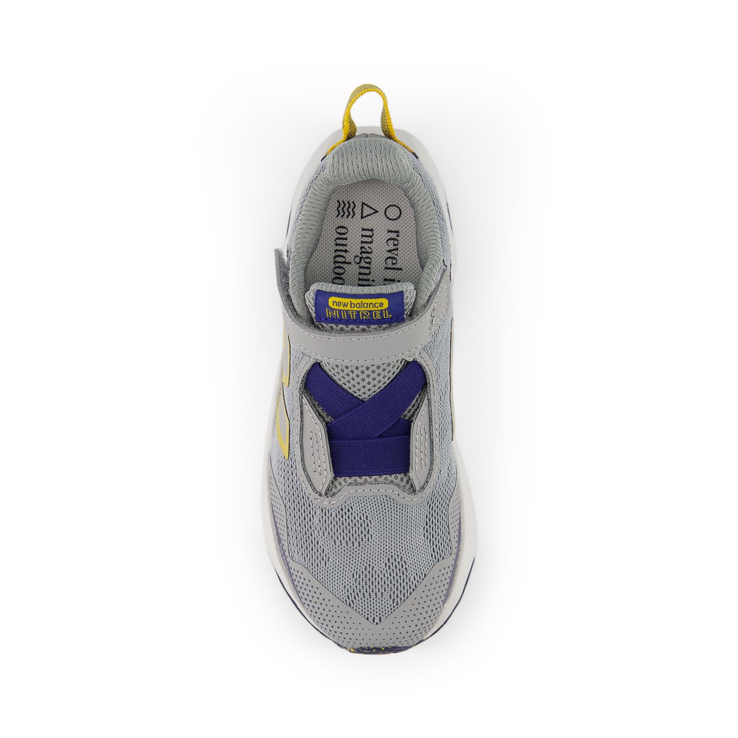 Обувь New Balance DynaSoft Nitrel v6 Bungee Lace with Top Strap для детей, цвет: Серый / Синий — фото 4