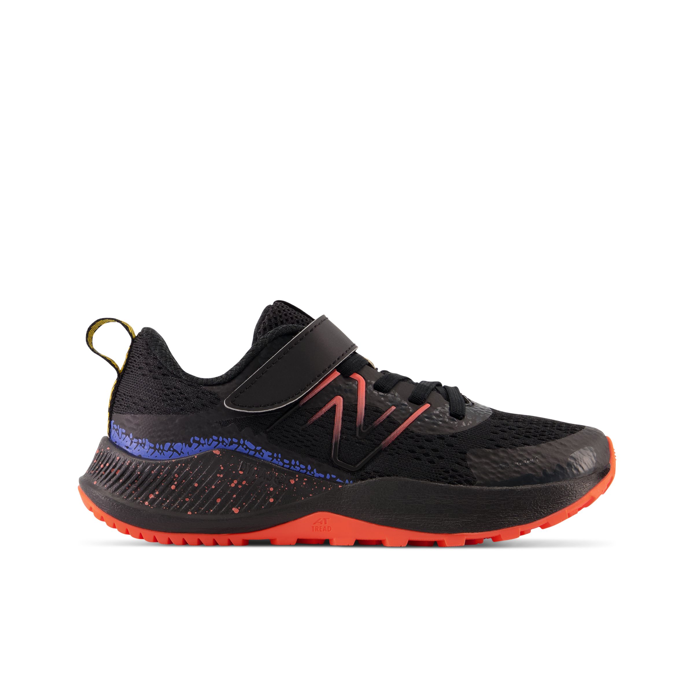 

New Balance Kids' DynaSoft Nitrel v5 Bungee Lace Black/Orange/Blue - Black/Orange/Blue