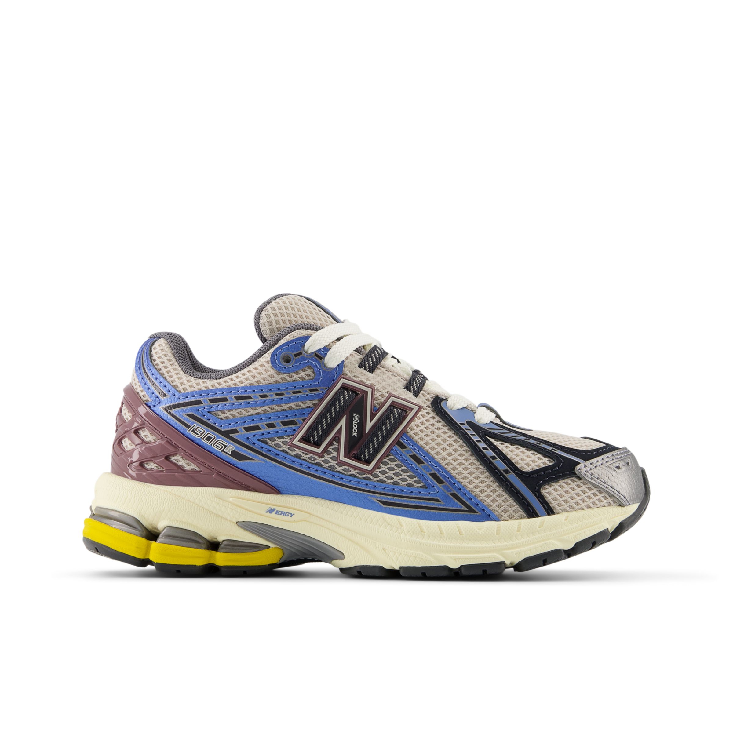 new balance enfant 1906 en bleu/beige, synthetic, taille 33