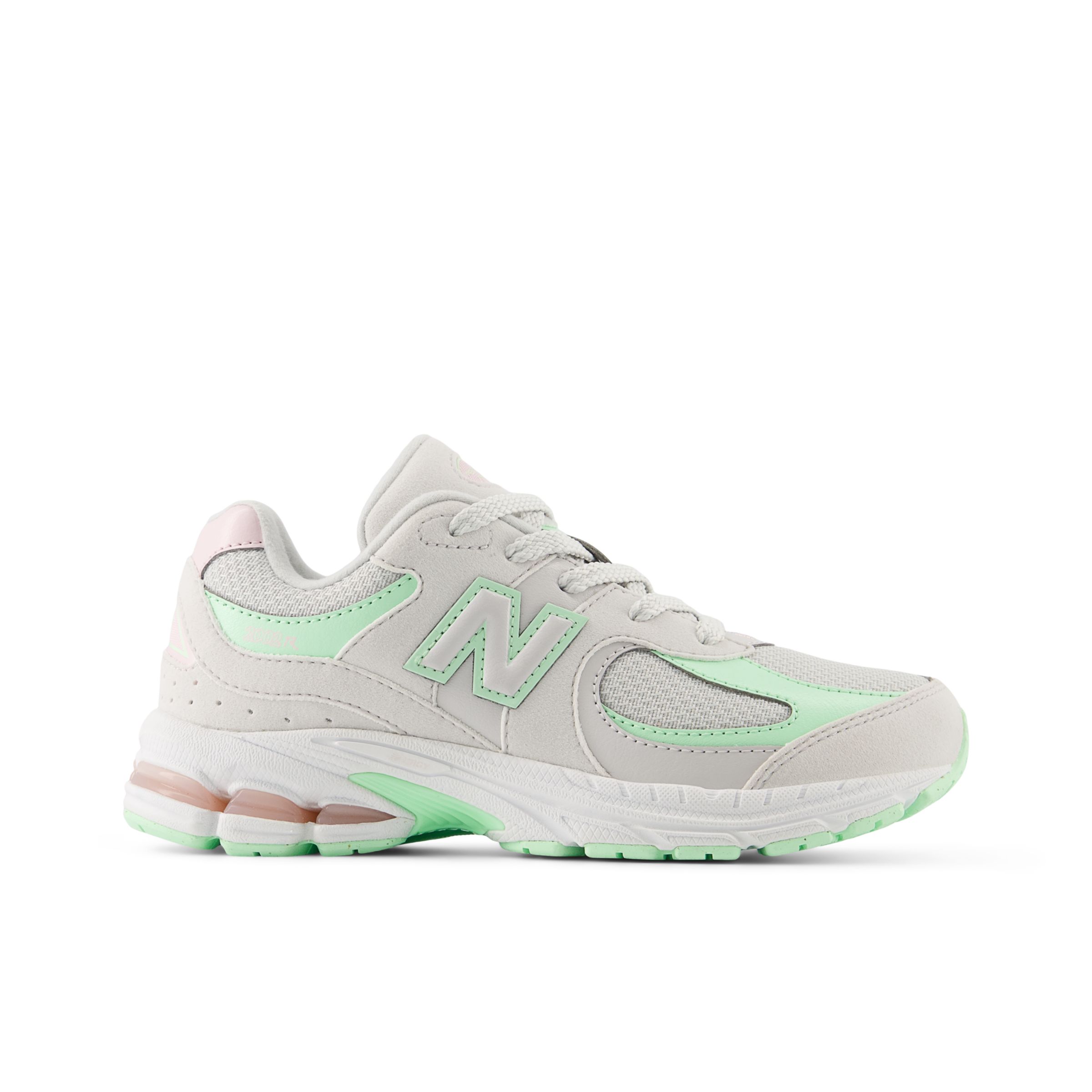 

New Balance Kids' 2002 Grey/Green - Grey/Green