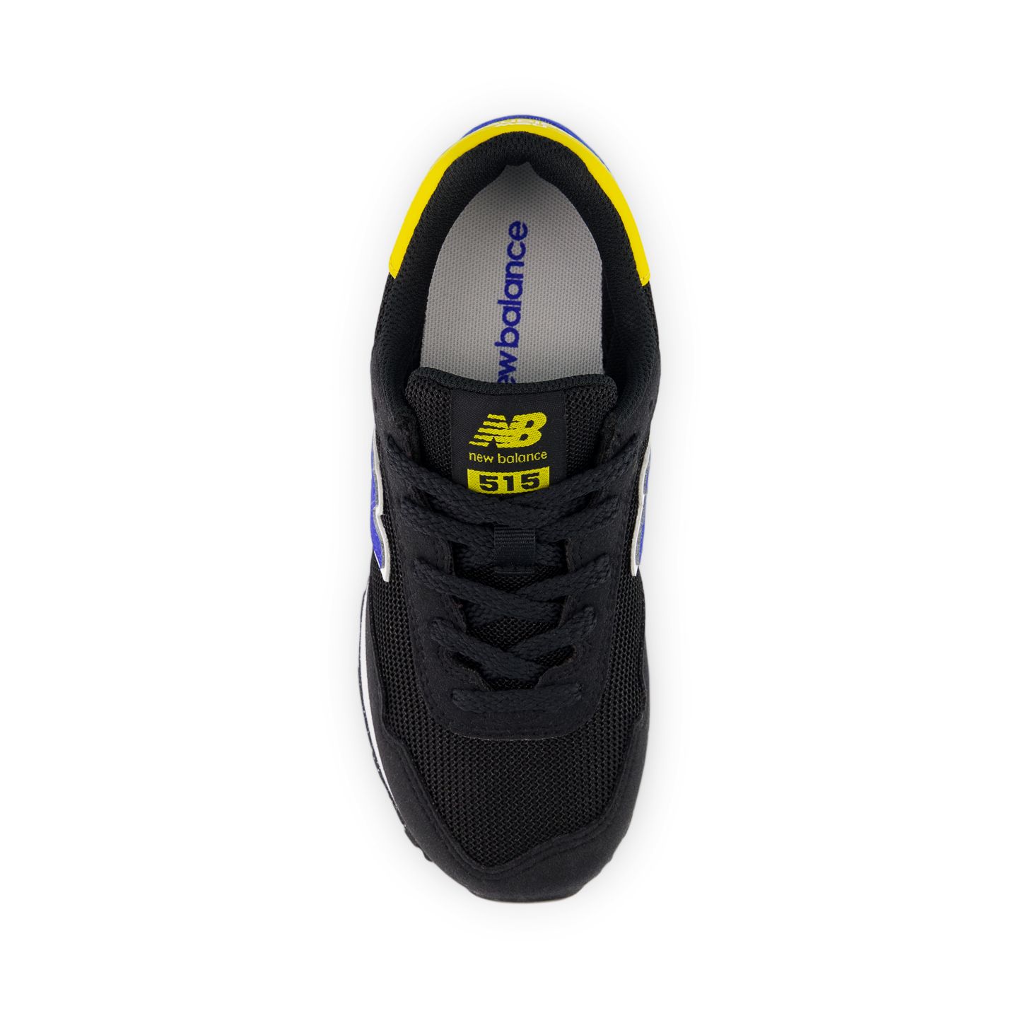 Детские кроссовки New Balance 515 Lace, цвет: Чёрный / Синий — фото 3