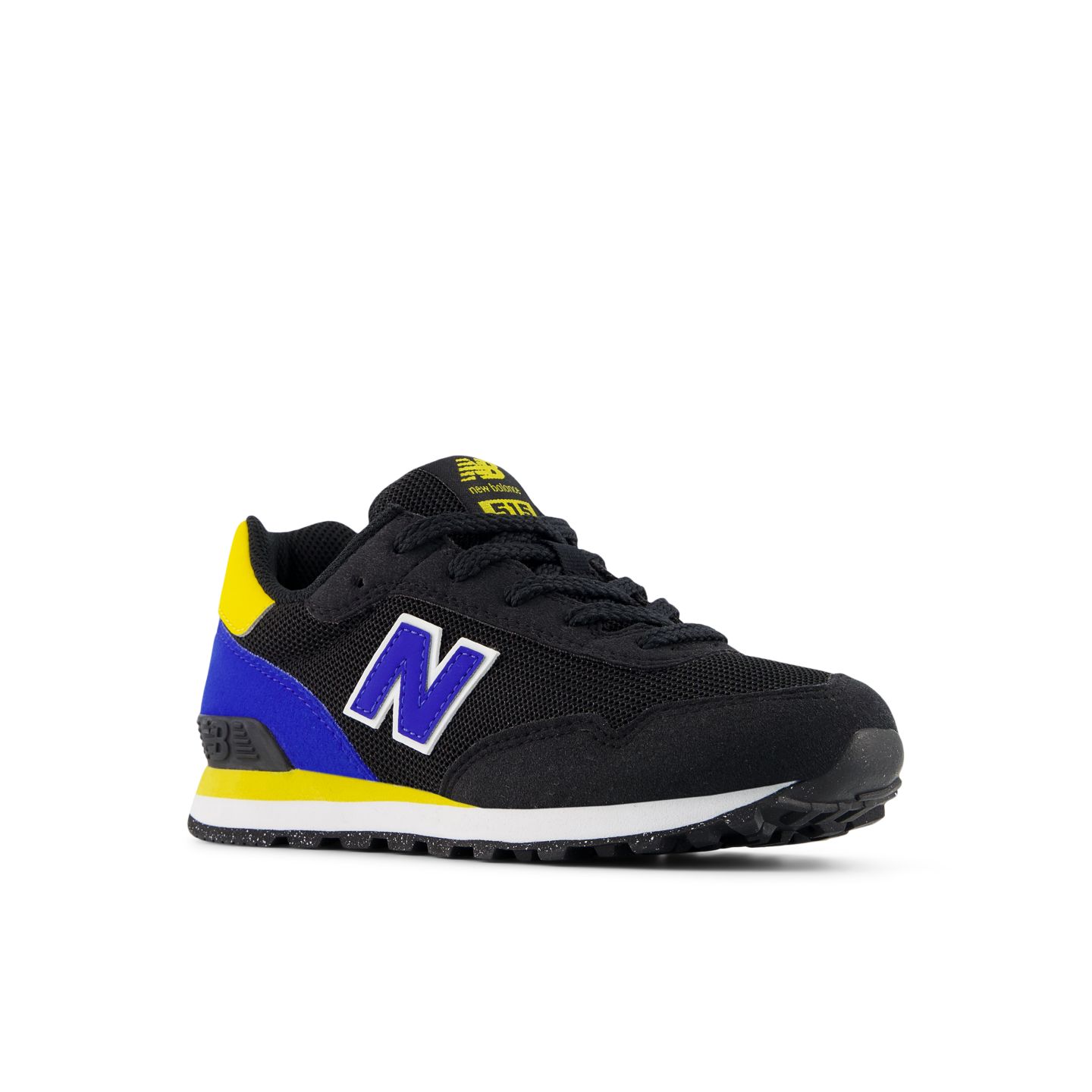 Детские кроссовки New Balance 515 Lace, цвет: Чёрный / Синий — фото 2