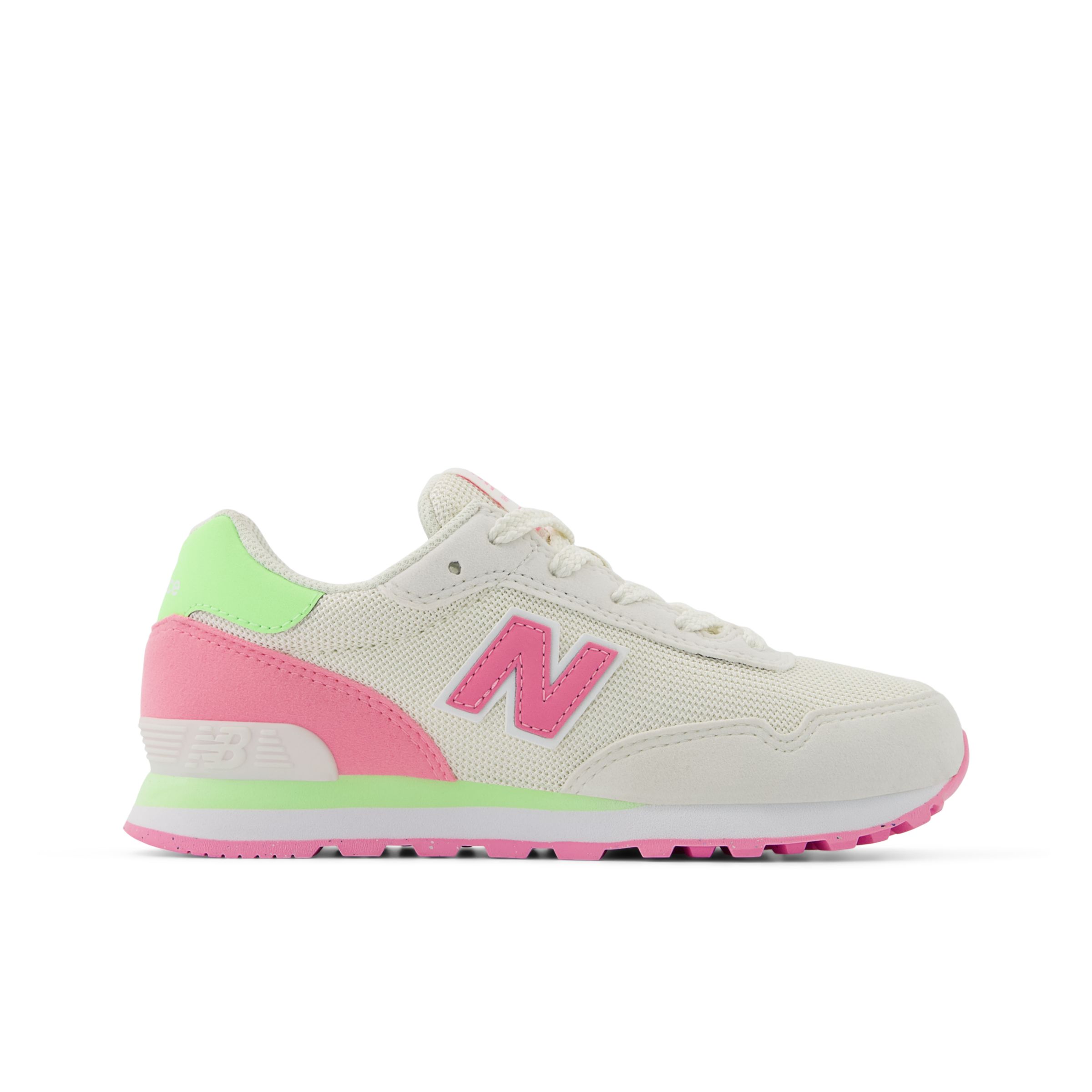 

New Balance Kids' 515 LACE White/Pink - White/Pink