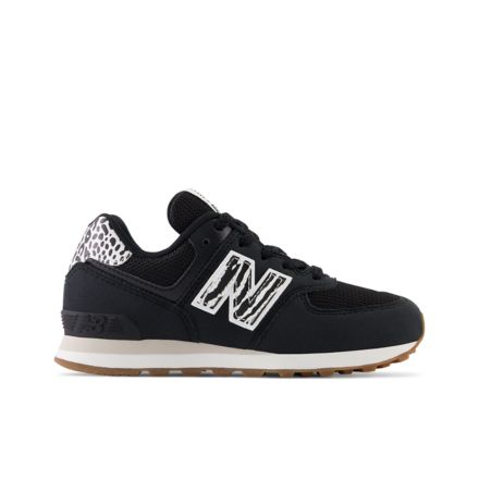 New balance ml574 best sale zwart