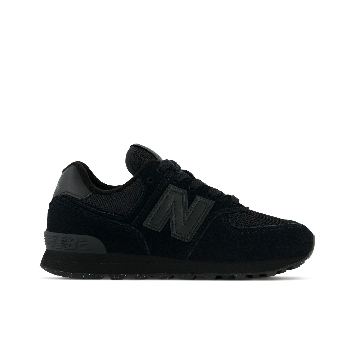 Детские кроссовки New Balance 574 Core Lace, цвет: Чёрный — фото 1