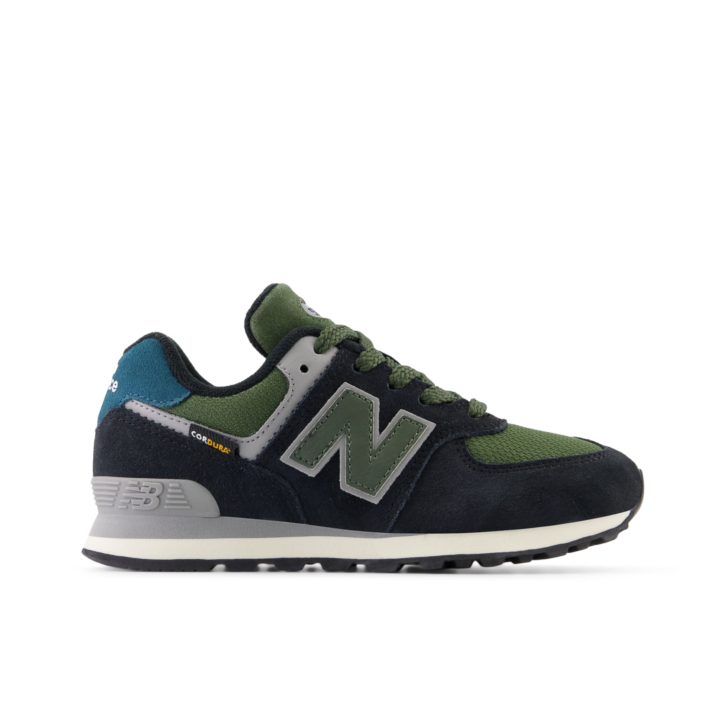 

New Balance Kids' 574 Black/Green - Black/Green