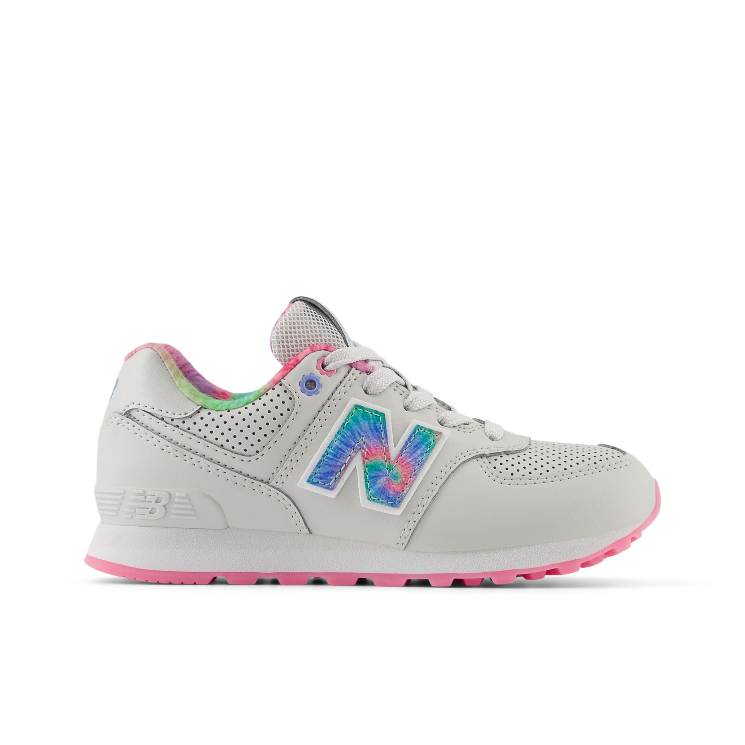 

New Balance Kids' 574 Grey/Pink - Grey/Pink