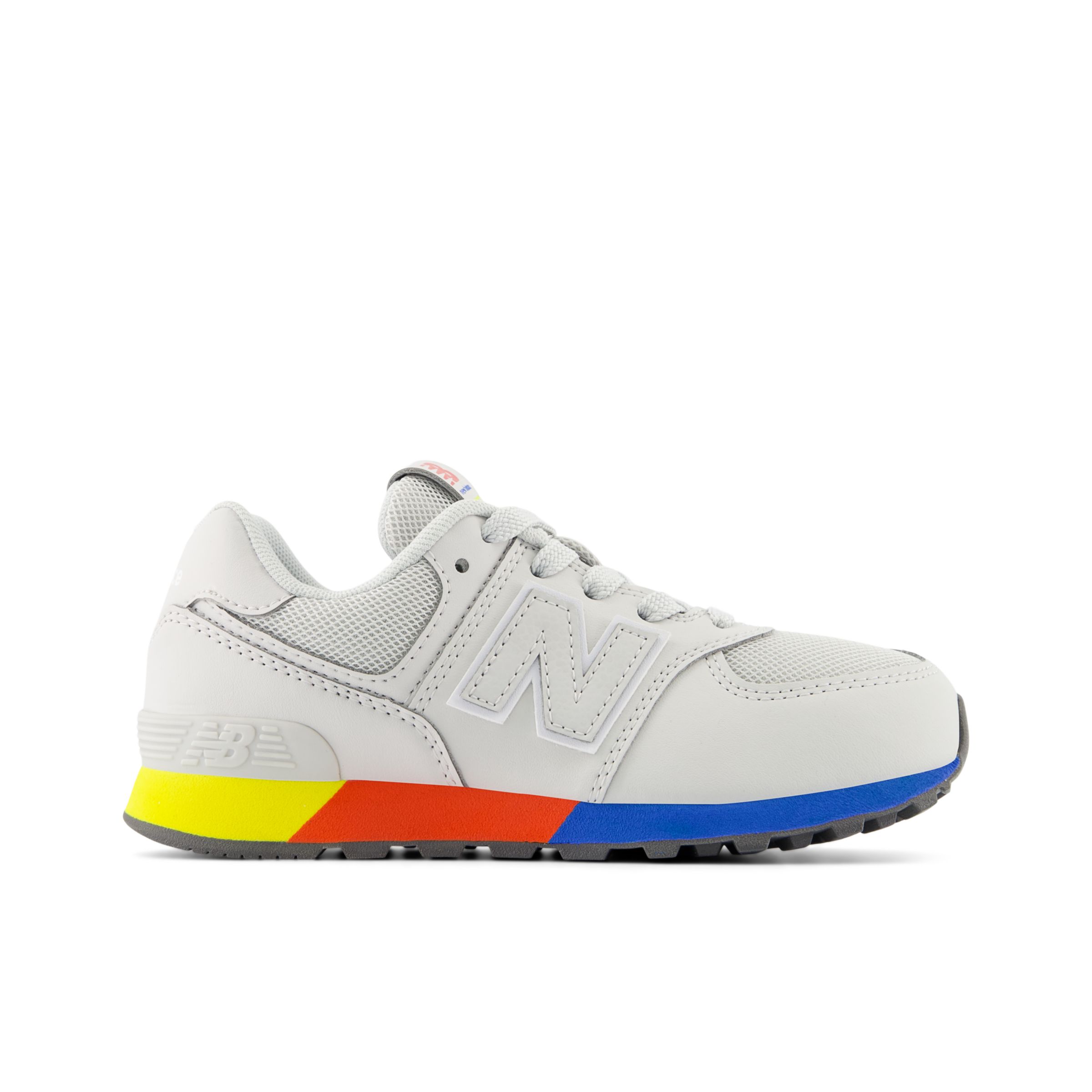 

New Balance Kids' 574 Grey/Yellow - Grey/Yellow