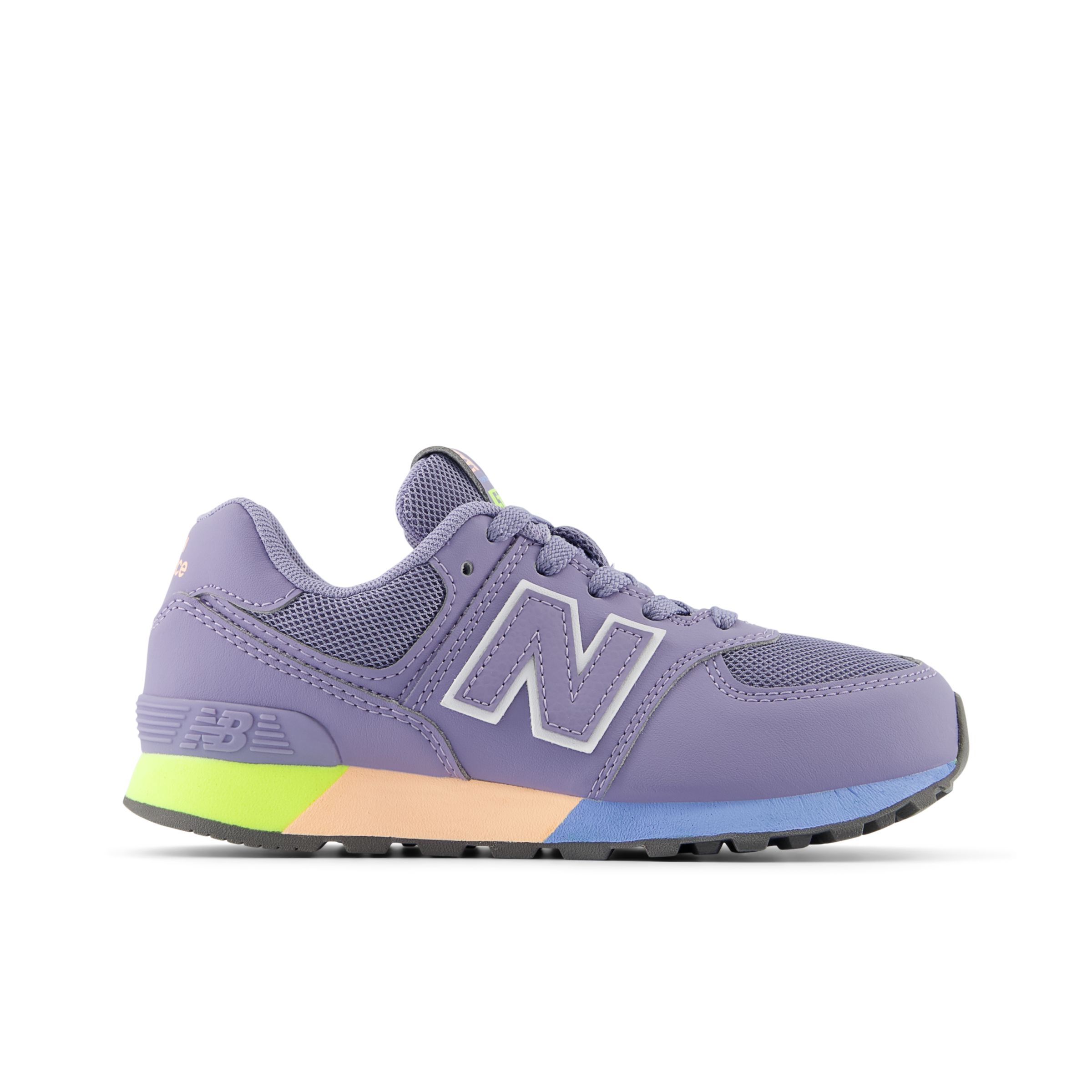 

New Balance Kids' 574 Purple/Yellow - Purple/Yellow