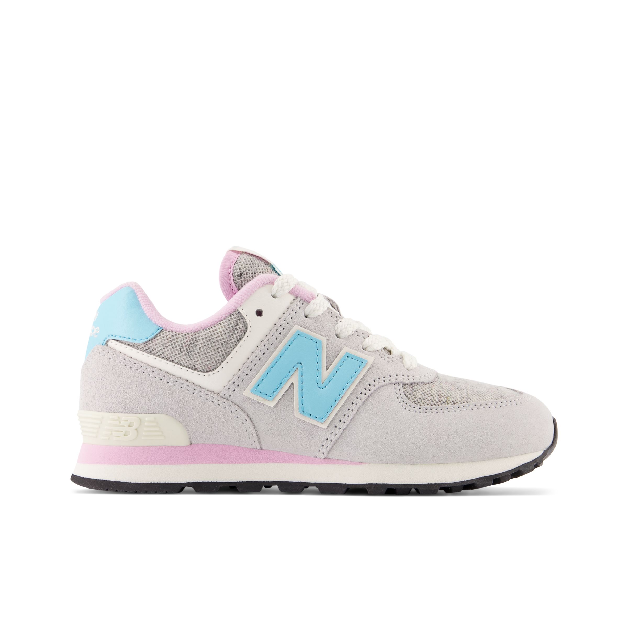 

New Balance Kids' 574 Grey/Blue/Pink - Grey/Blue/Pink