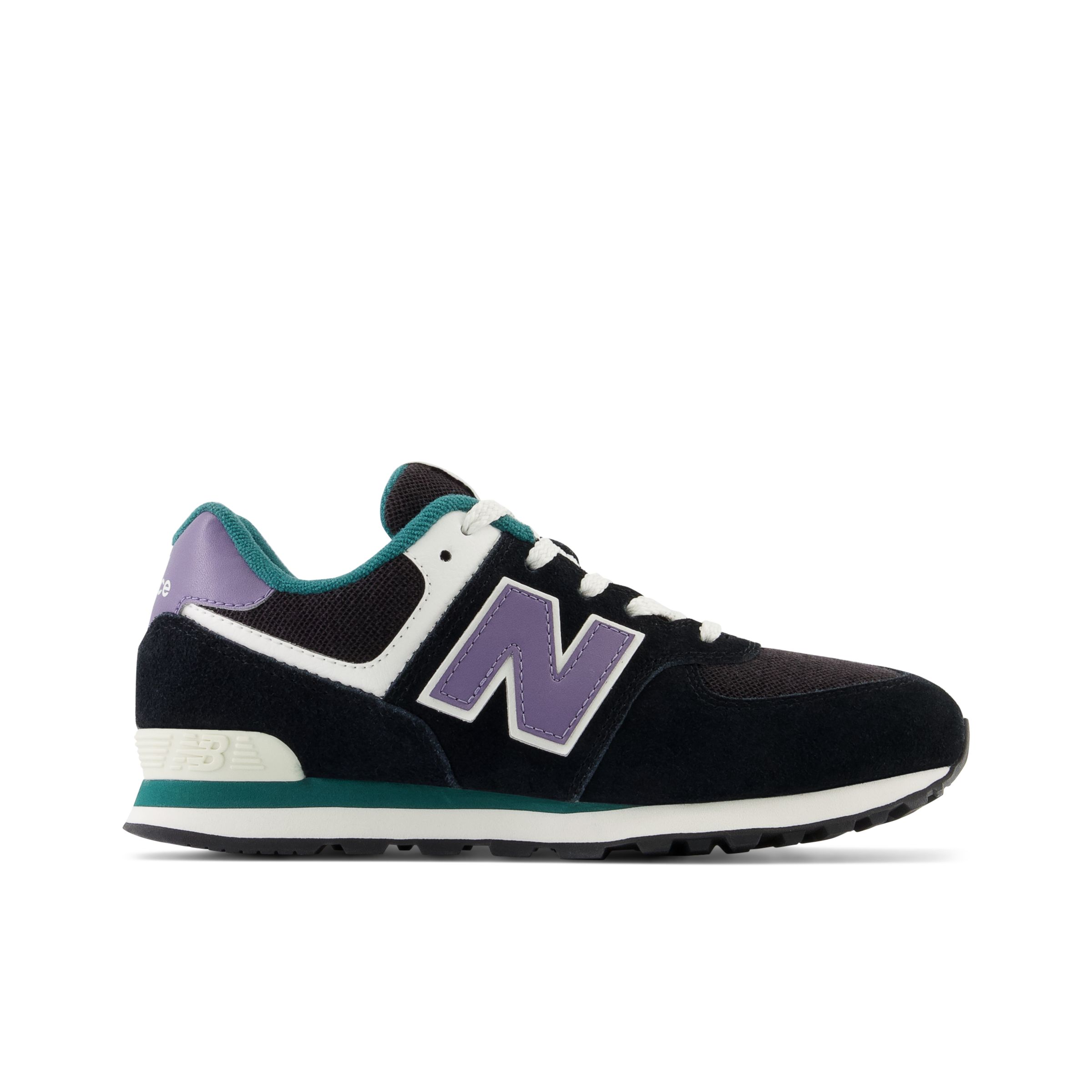 

New Balance Kids' 574 Black/Purple/Green - Black/Purple/Green