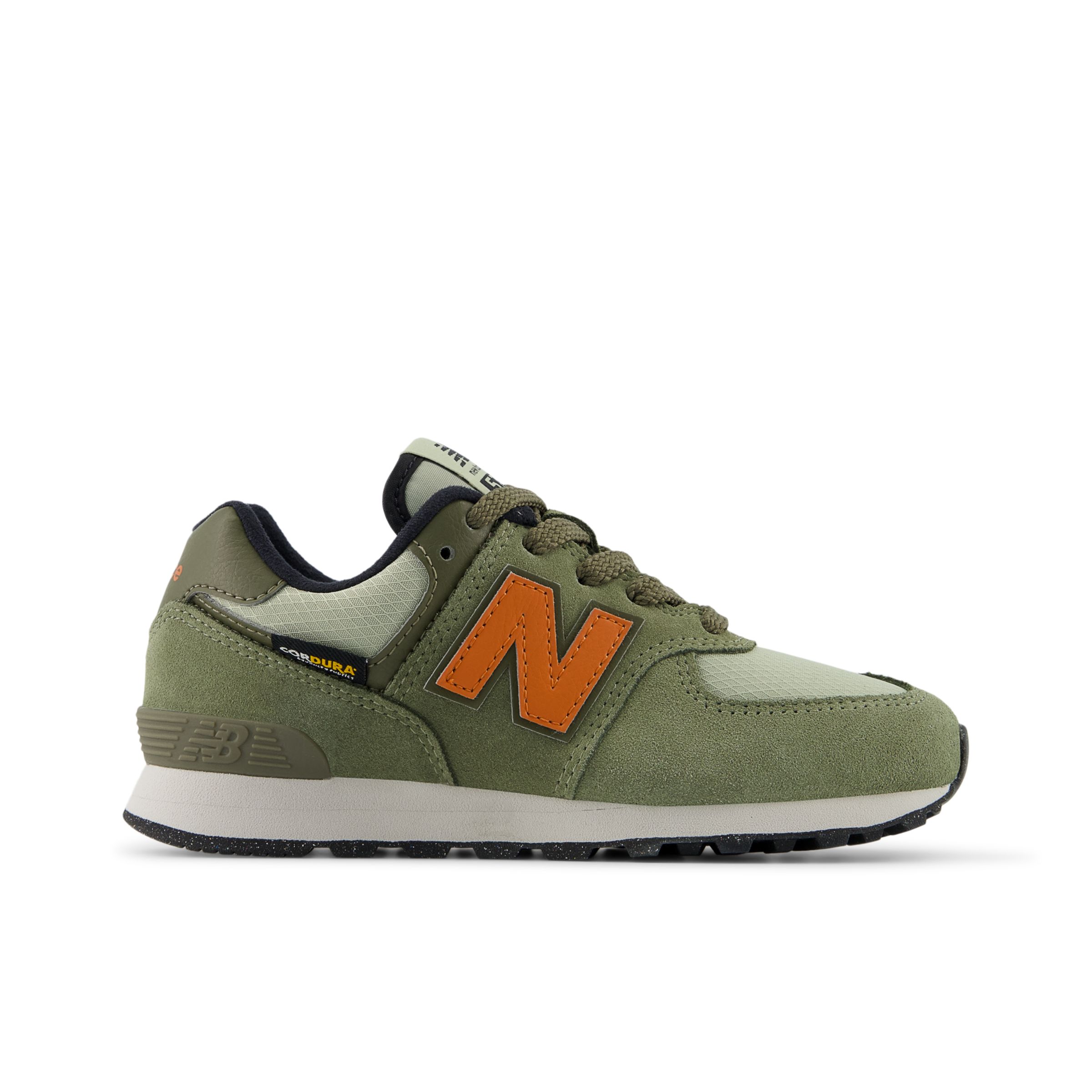 

New Balance Kids' 574 Green/Orange - Green/Orange