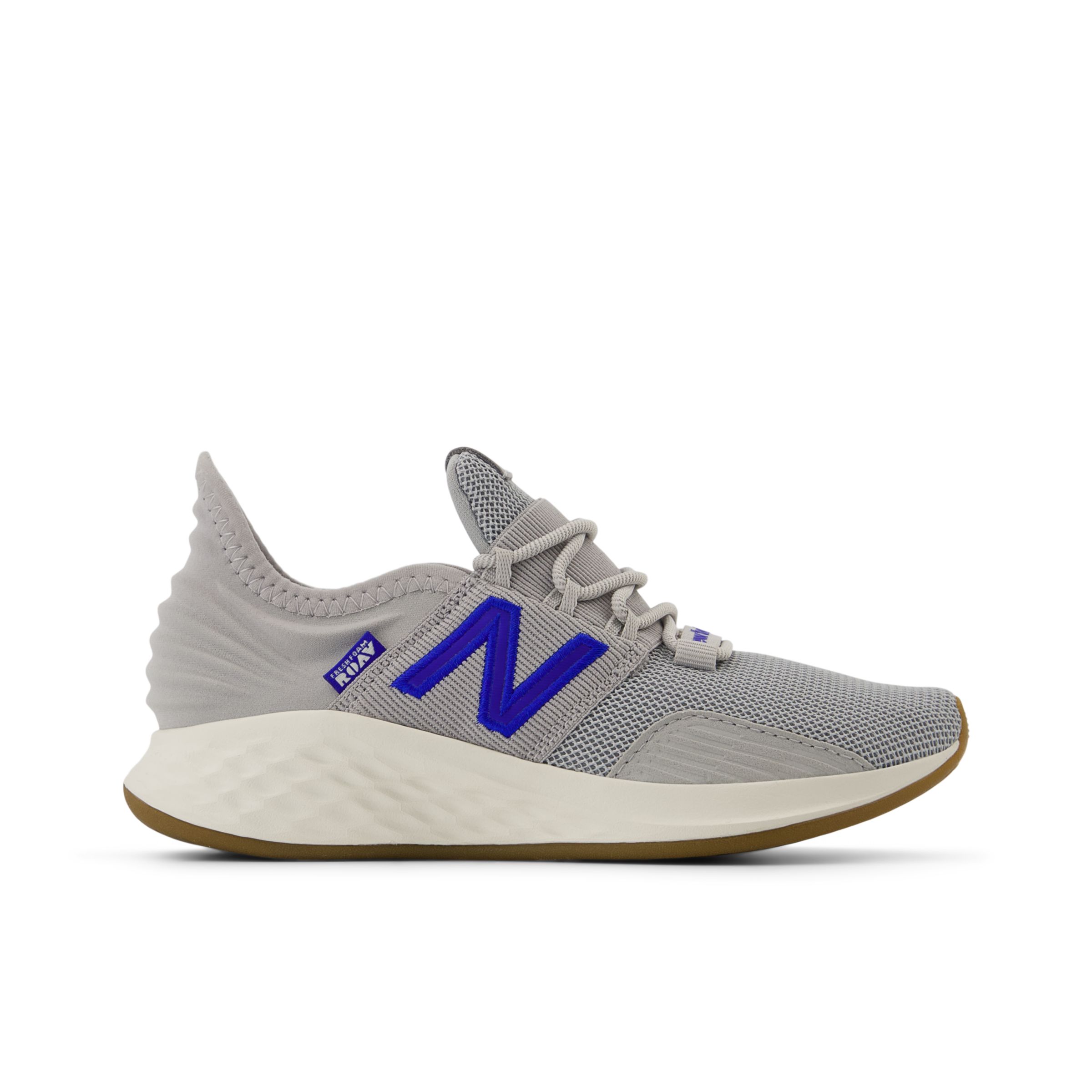 

New Balance Kids' Fresh Foam Roav Lace Grey/Blue/White - Grey/Blue/White