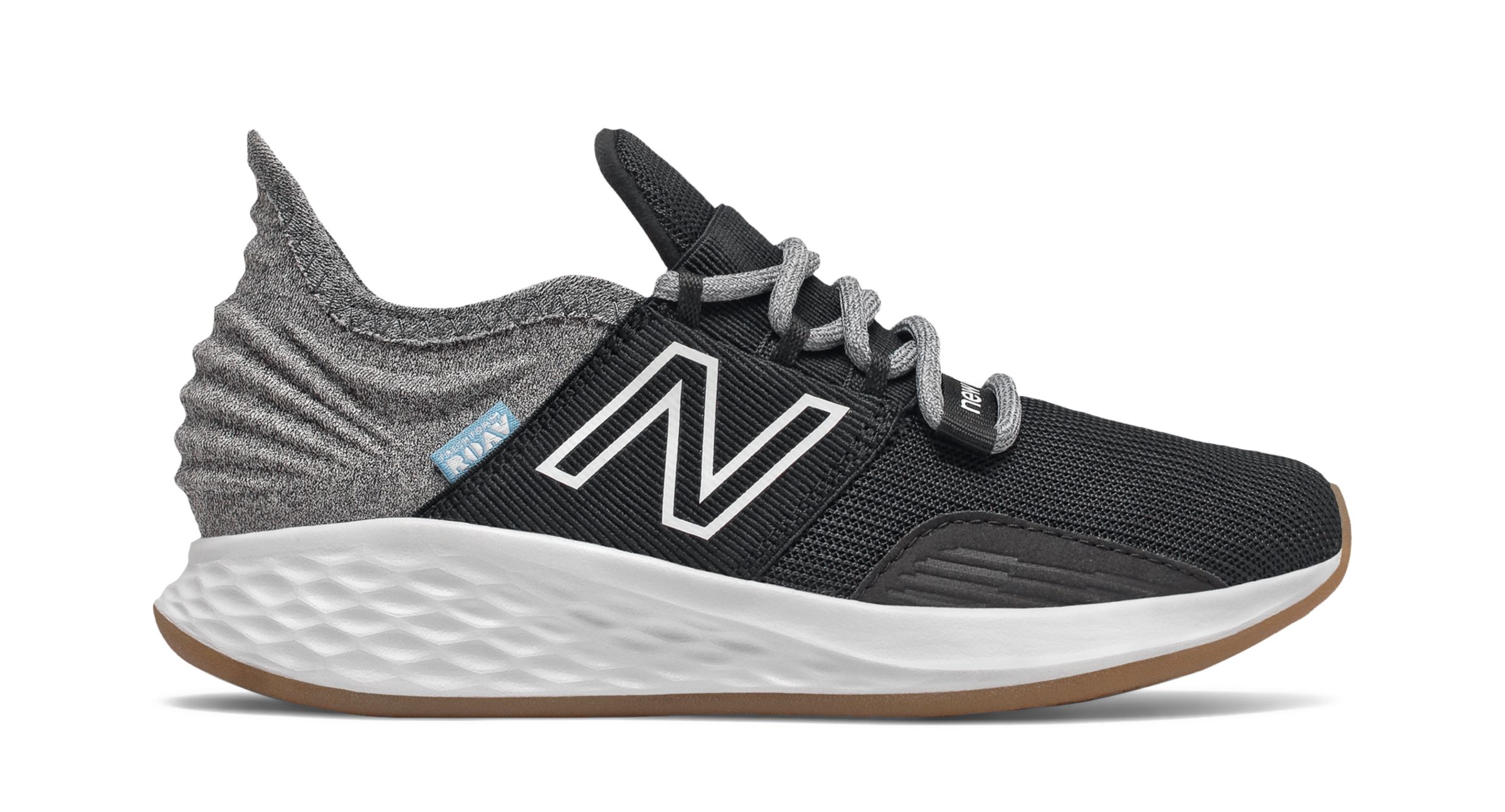 

New Balance Kids' Fresh Foam Roav Tee Shirt Black/Grey - Black/Grey