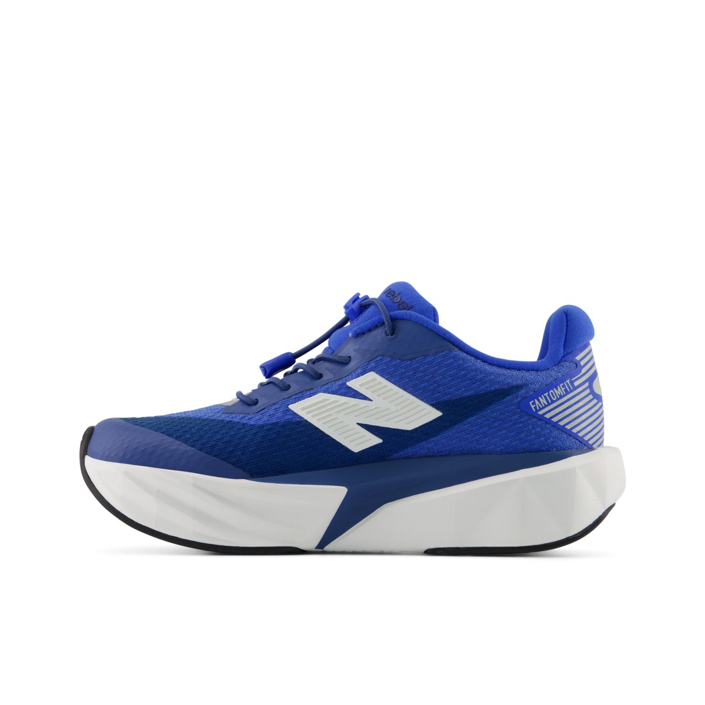 Детские кроссовки New Balance FuelCell Rebel Bungee Lace w/Toggle, цвет: Синий / Белый — фото 3