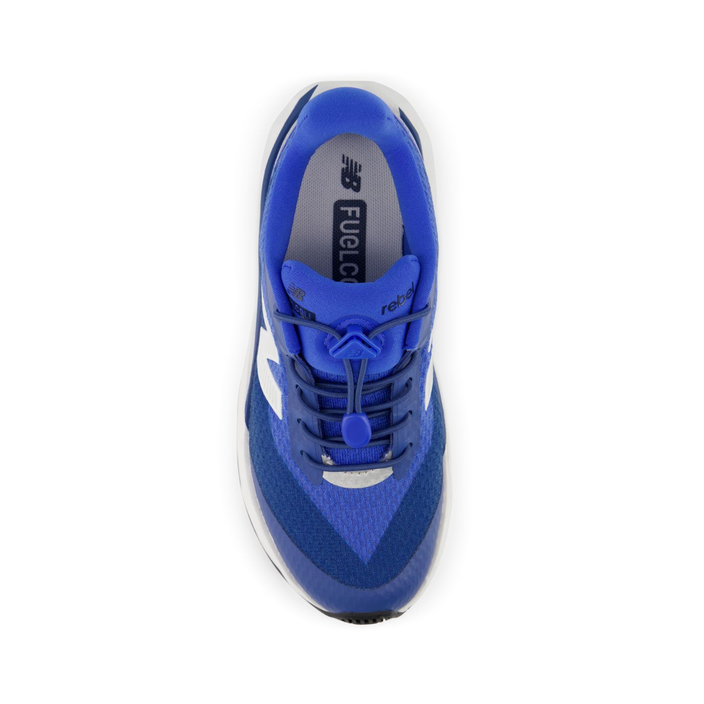 Детские кроссовки New Balance FuelCell Rebel Bungee Lace w/Toggle, цвет: Синий / Белый — фото 4