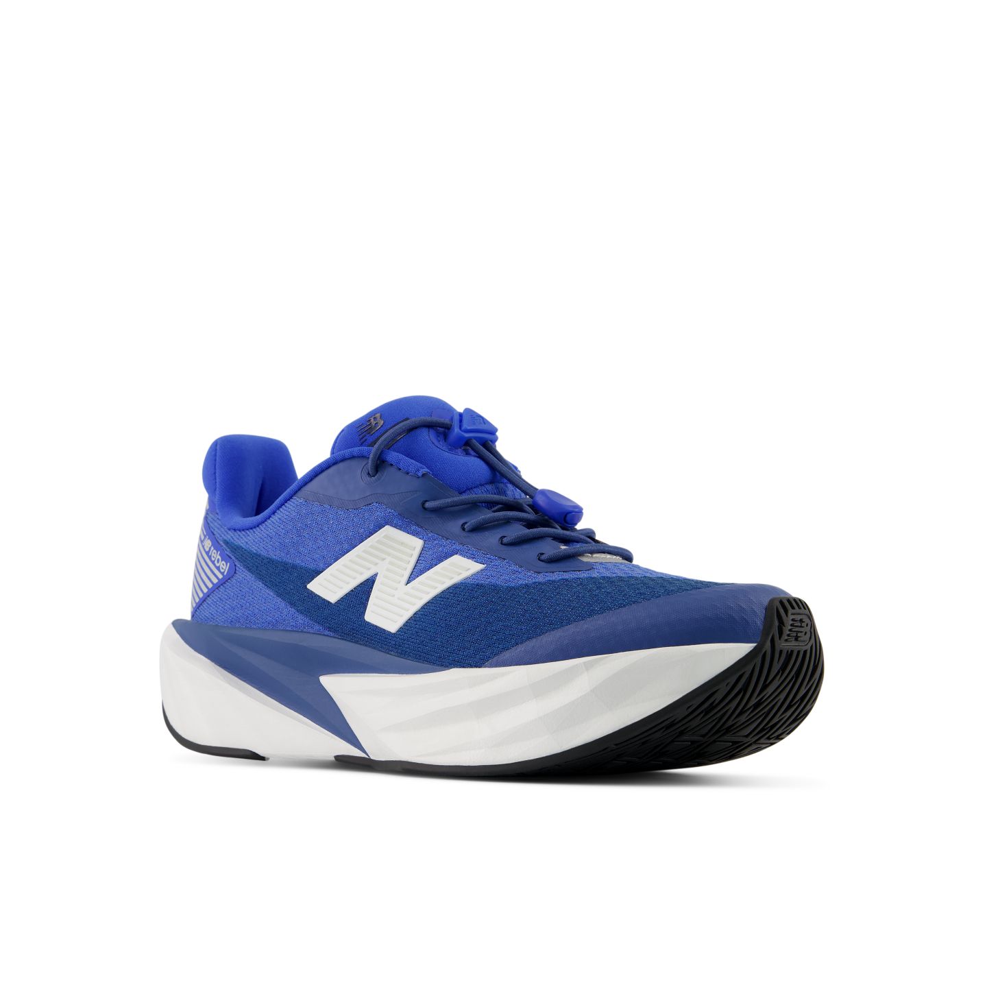 Детские кроссовки New Balance FuelCell Rebel Bungee Lace w/Toggle, цвет: Синий / Белый — фото 2