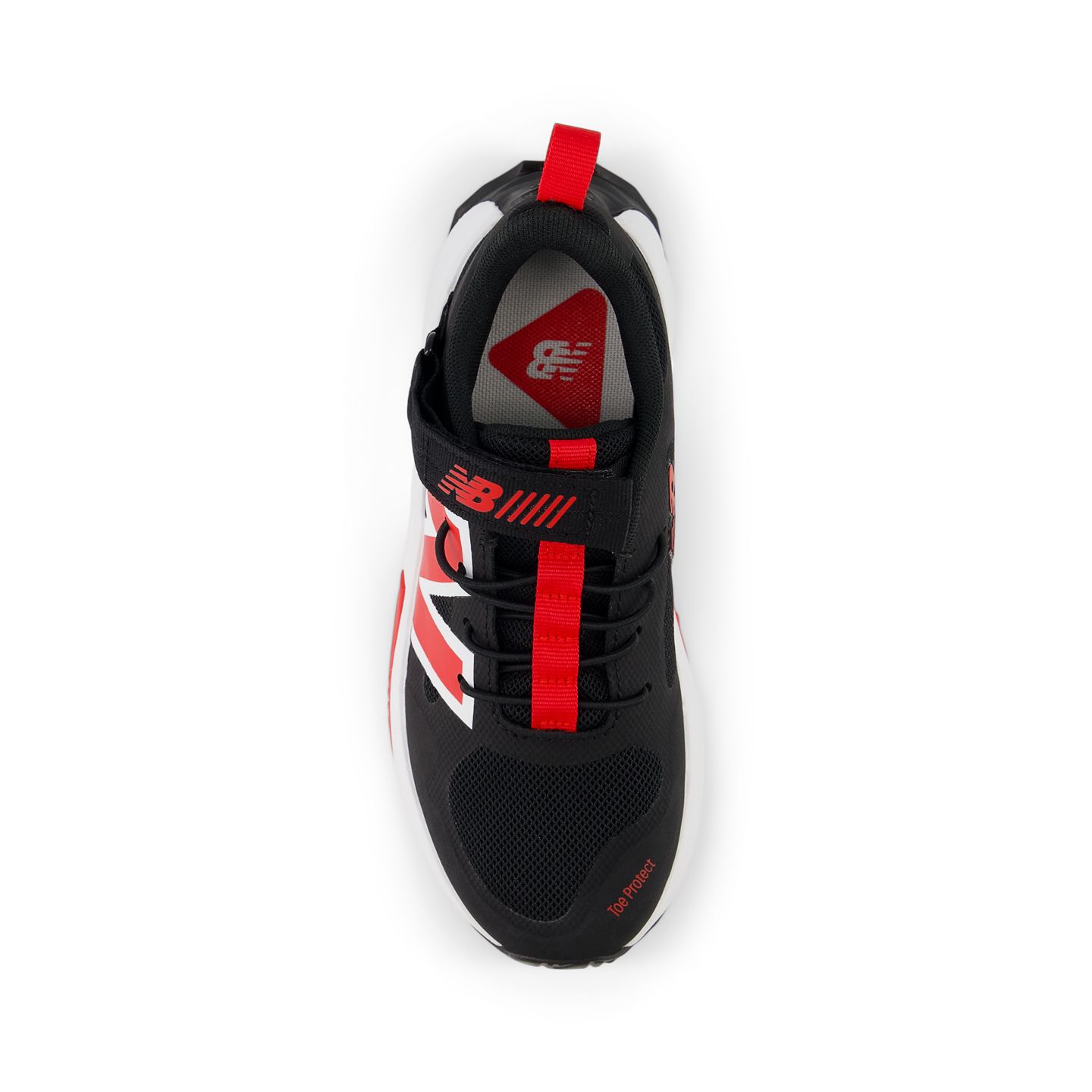 Обувь New Balance FuelCell Play Bungee Lace with Top Strap для детей, цвет: Чёрный / Белый — фото 4