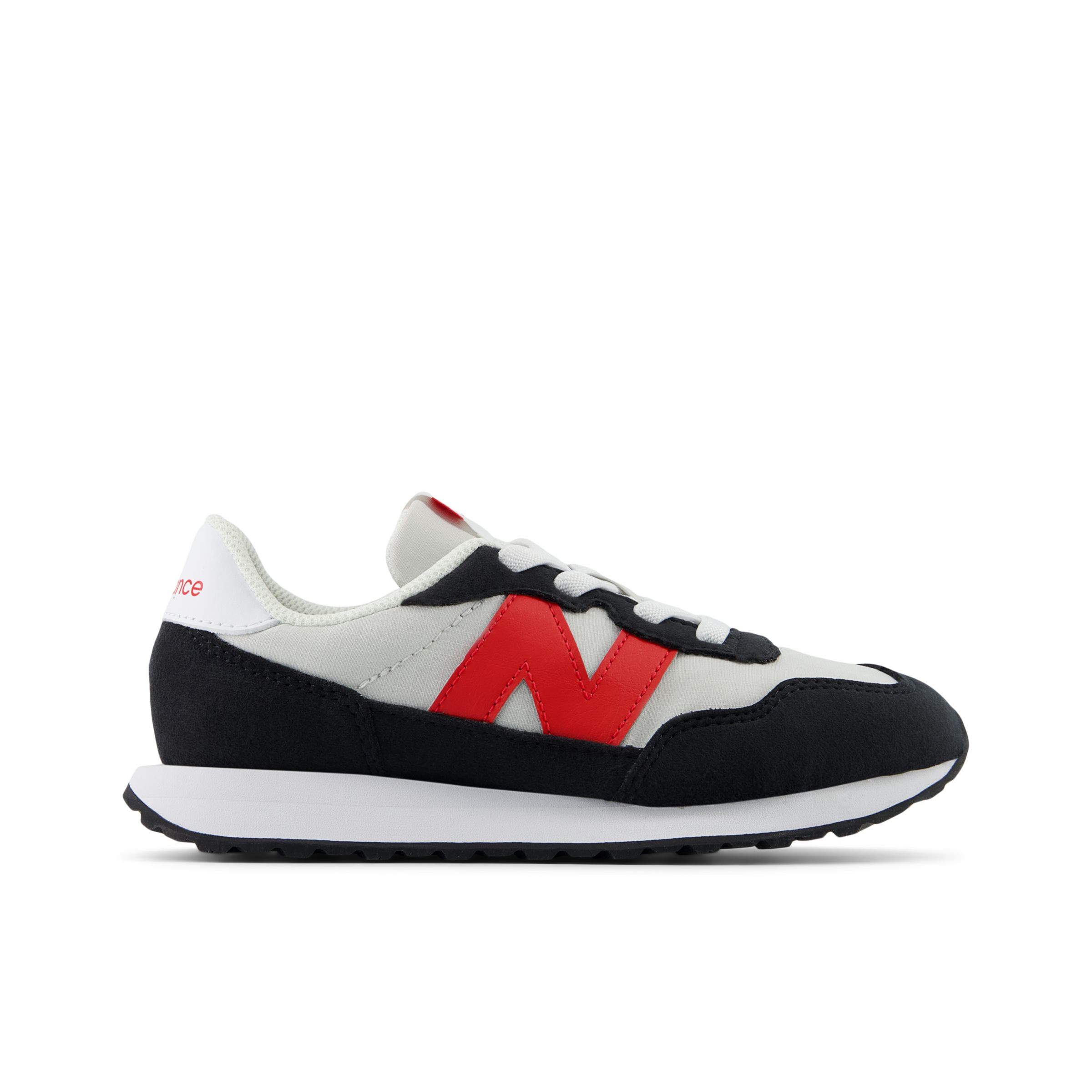 

New Balance Kids' 237 Bungee Grey/Red - Grey/Red
