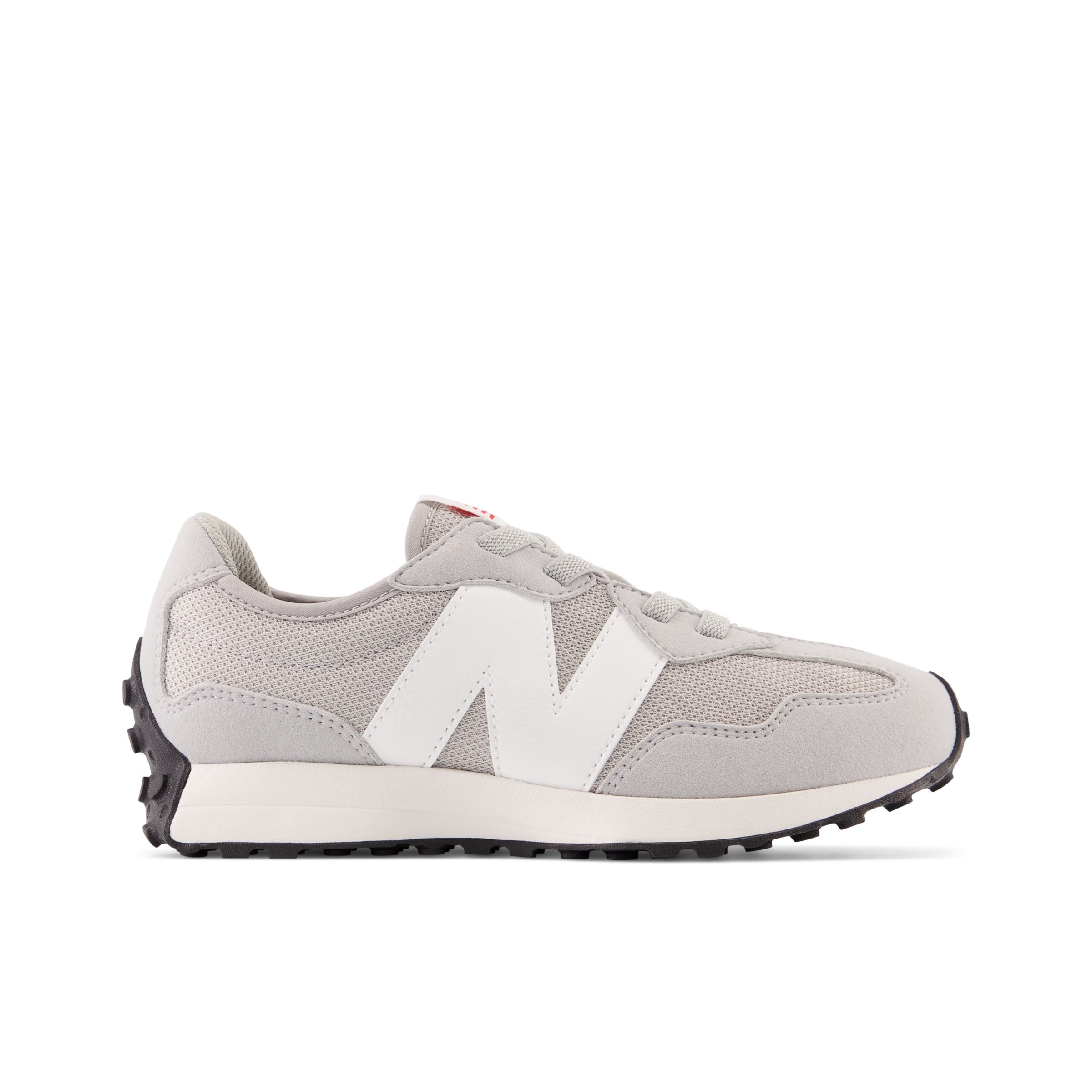 

New Balance Enfant 327 Bungee Lace en Gris/Blanc, Synthetic, Taille 30 Large