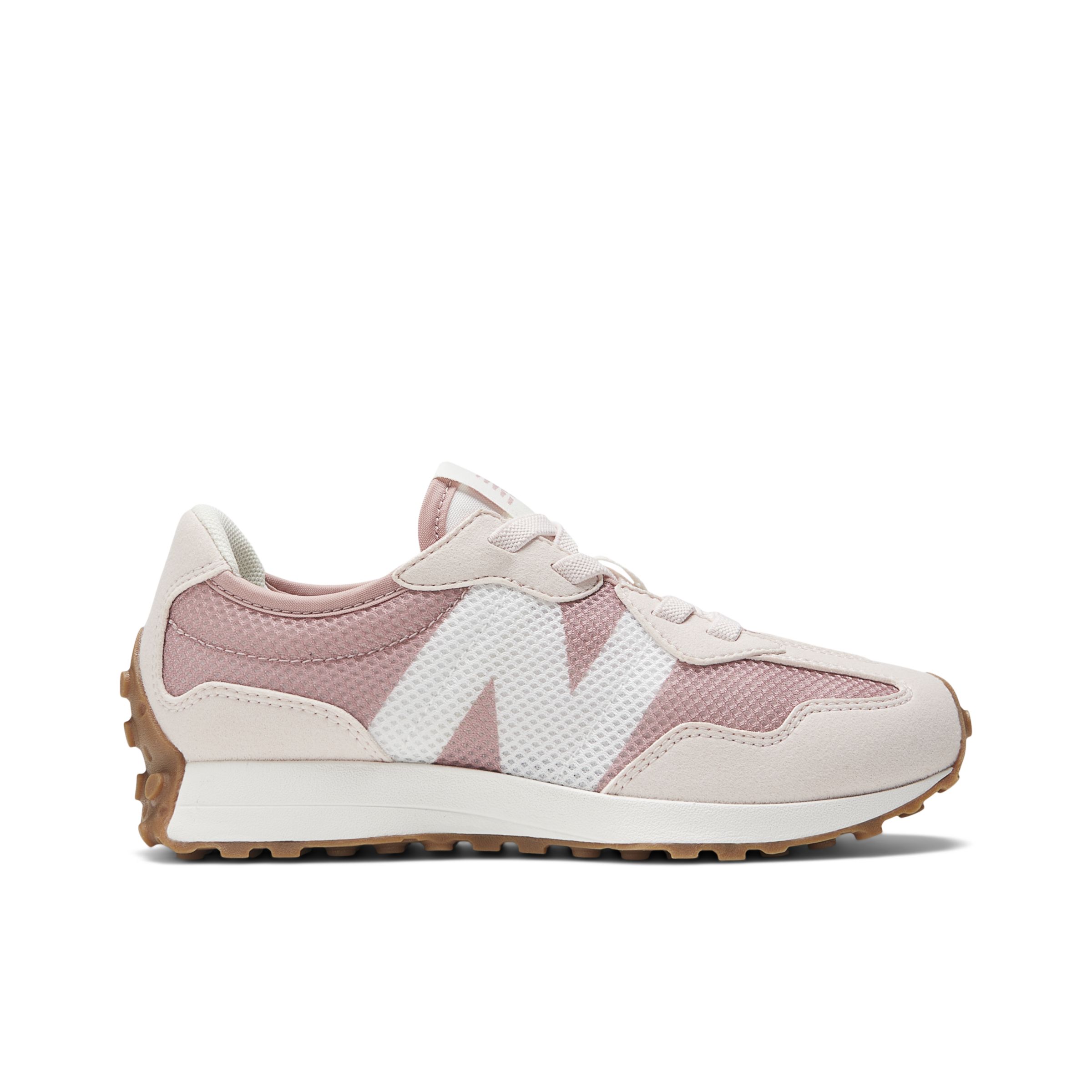 

New Balance Enfant 327 Bungee en Rose, Leather, Taille 33